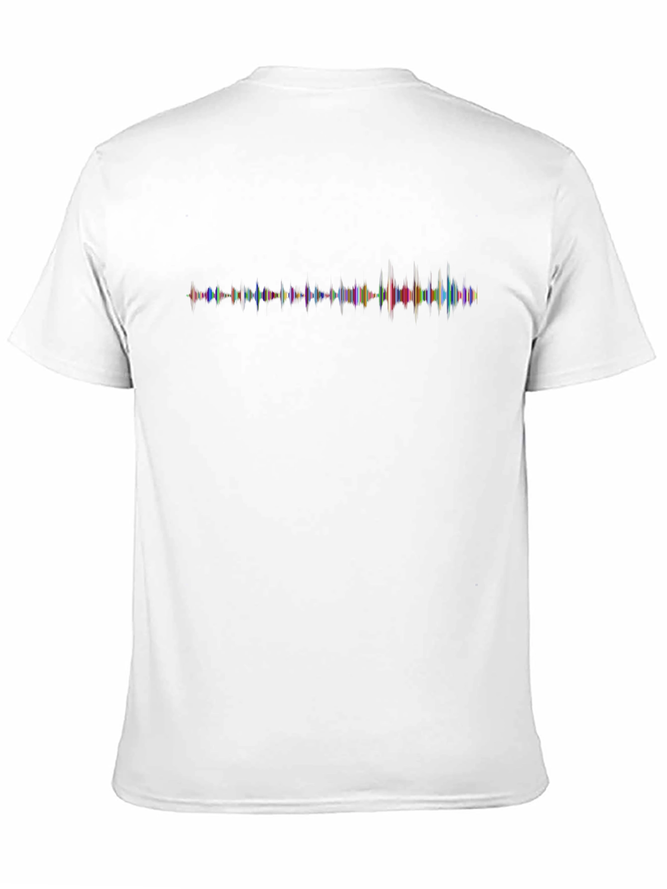 Sound Wave Graphic Print Tee - Modern Black T-Shirt