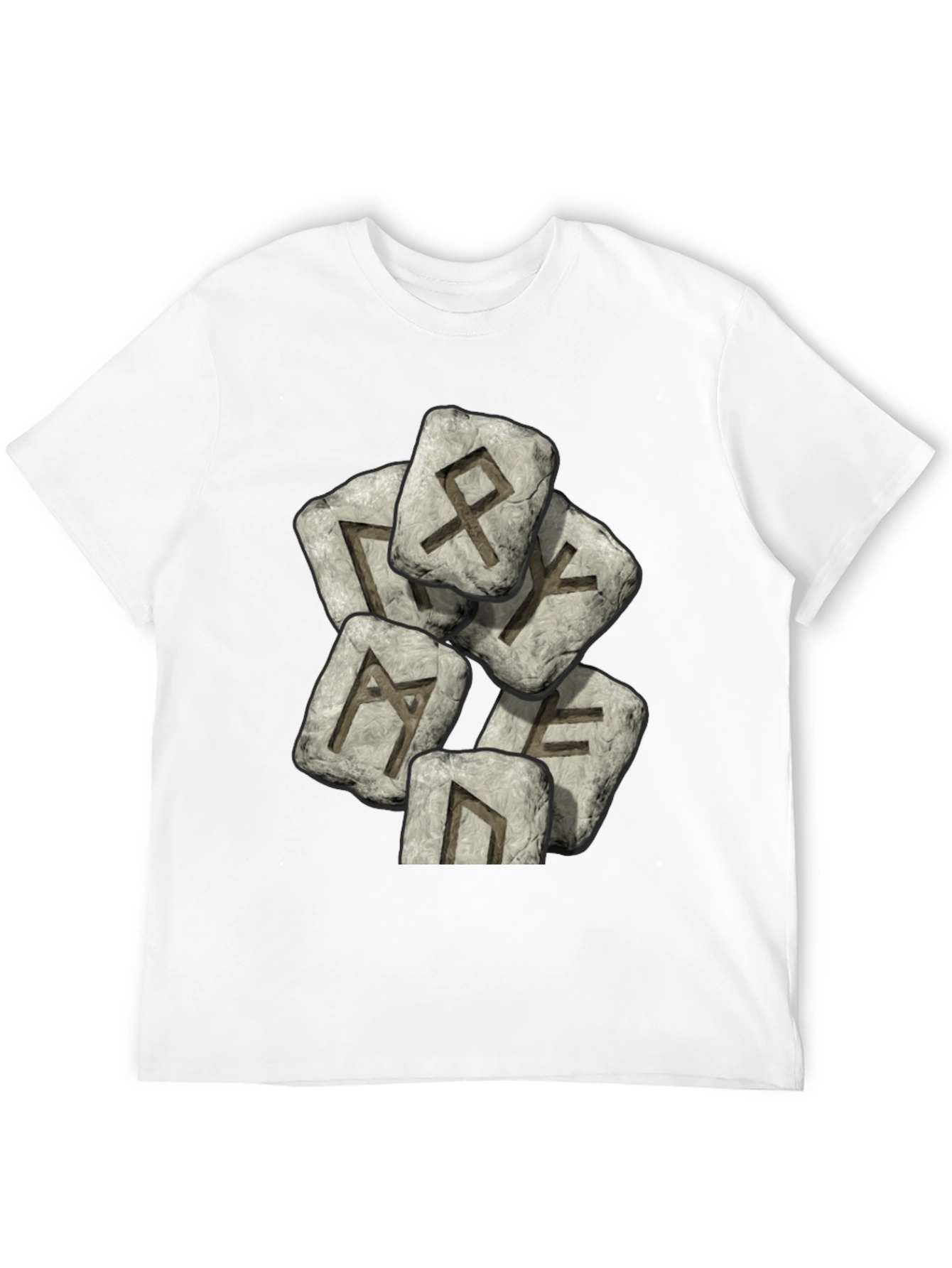 Rune Stone Graphic T-Shirt - Black