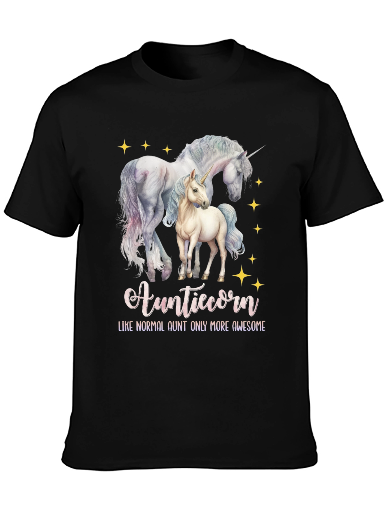 Auntiecorn Unicorn Graphic Tee