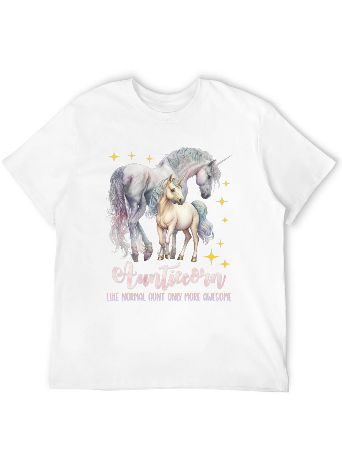 Auntiecorn Unicorn Graphic Tee