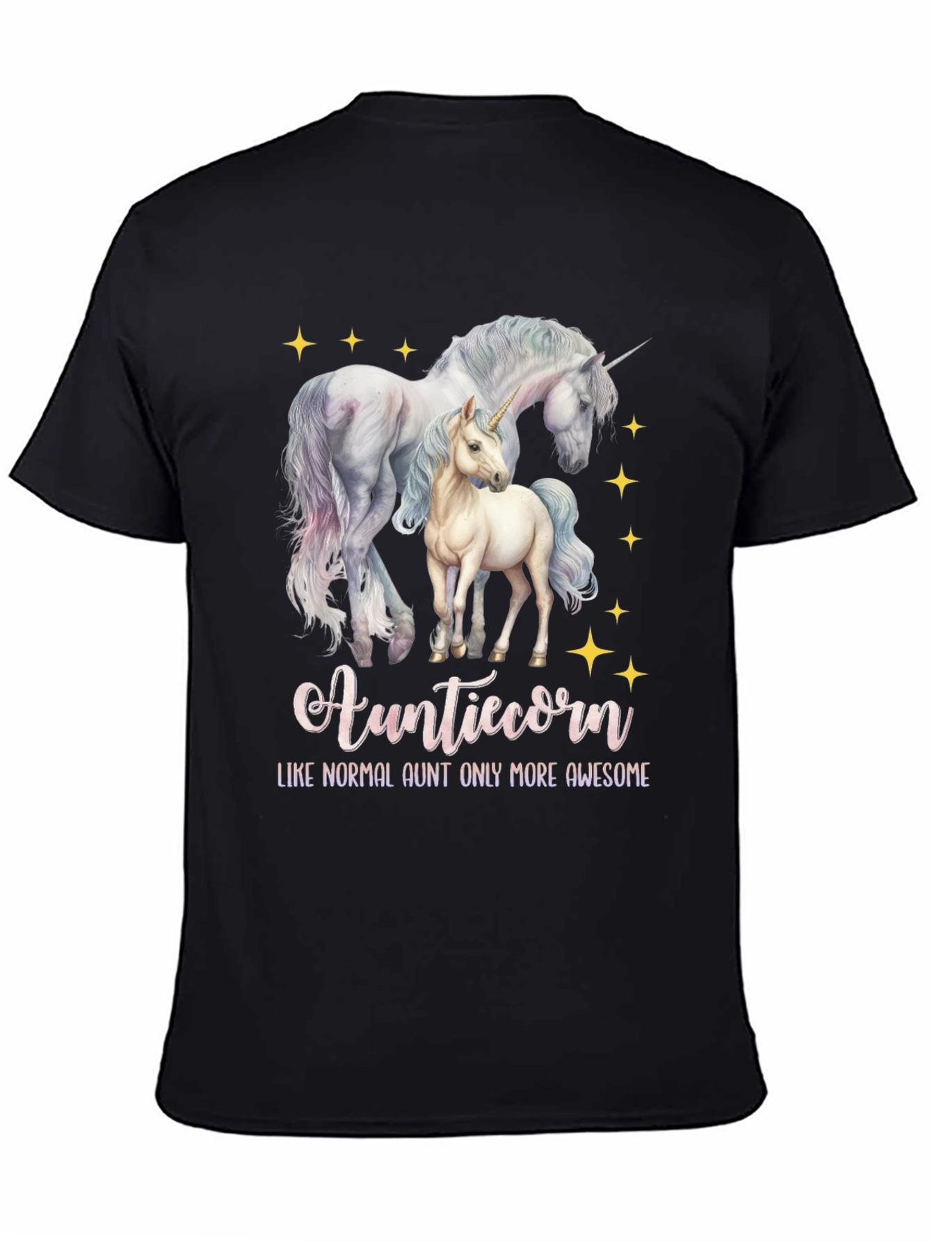 Auntiecorn Unicorn Graphic Tee