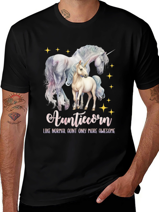 Auntiecorn Unicorn Graphic Tee