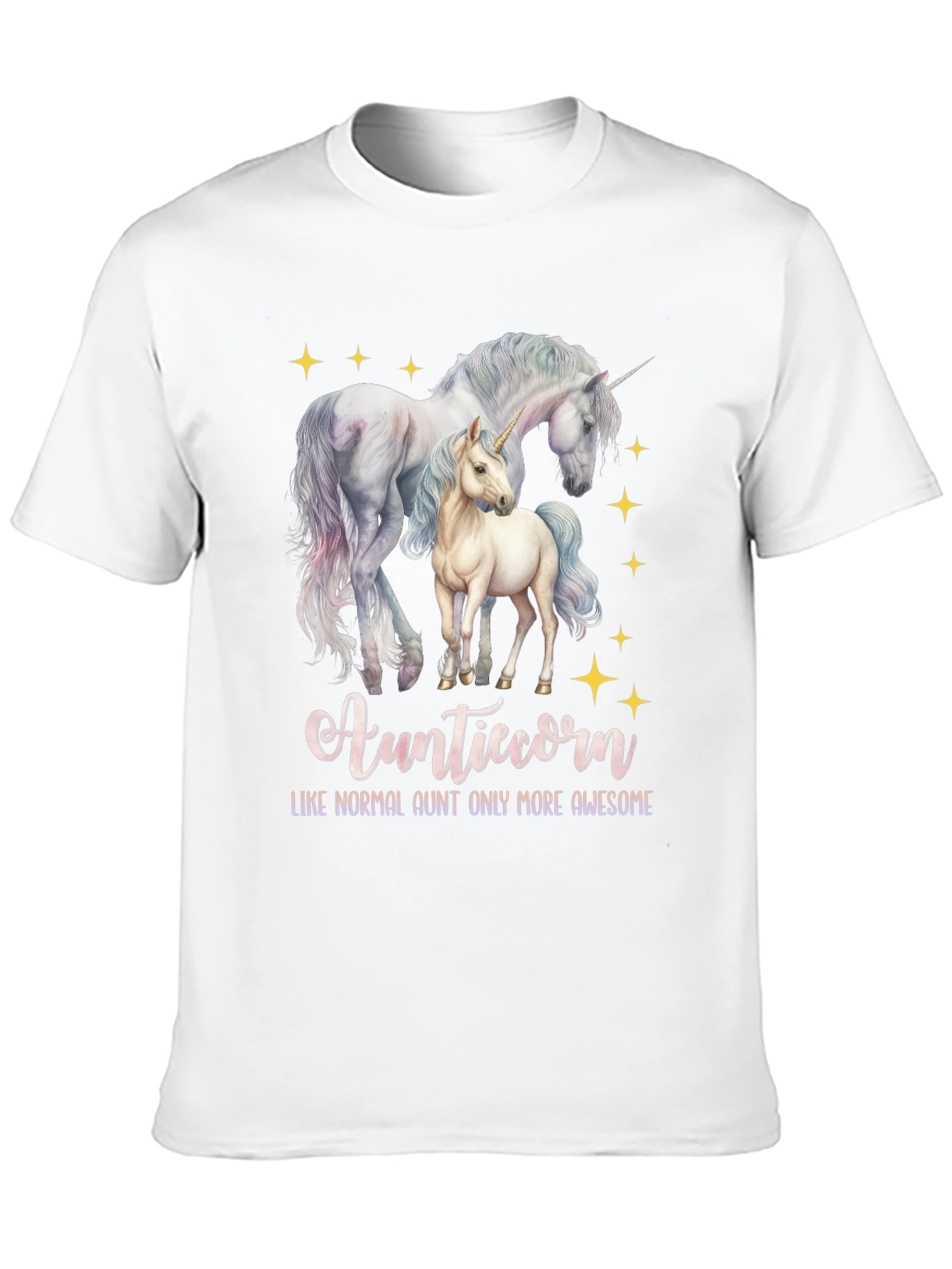 Auntiecorn Unicorn Graphic Tee