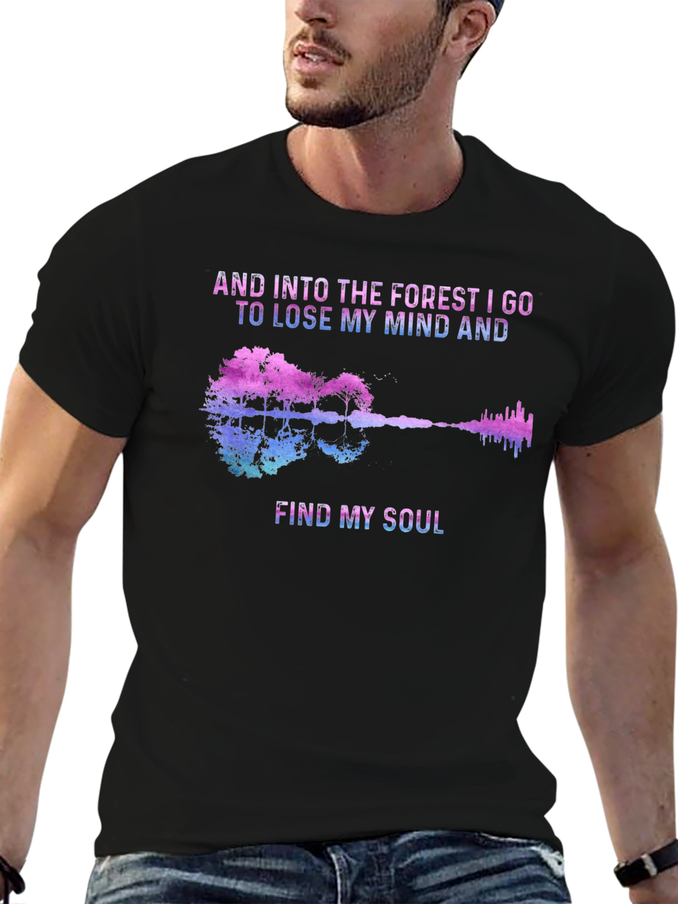 Forest Soul Guitar Graphic T-Shirt
