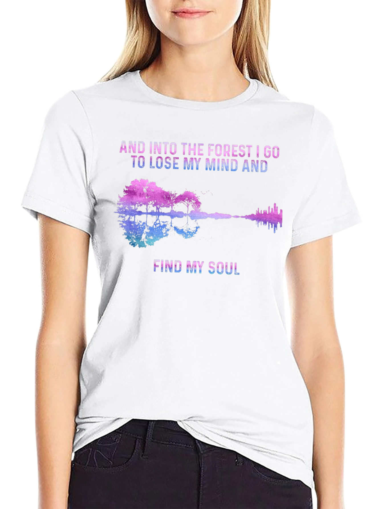 Forest Soul Guitar Graphic T-Shirt