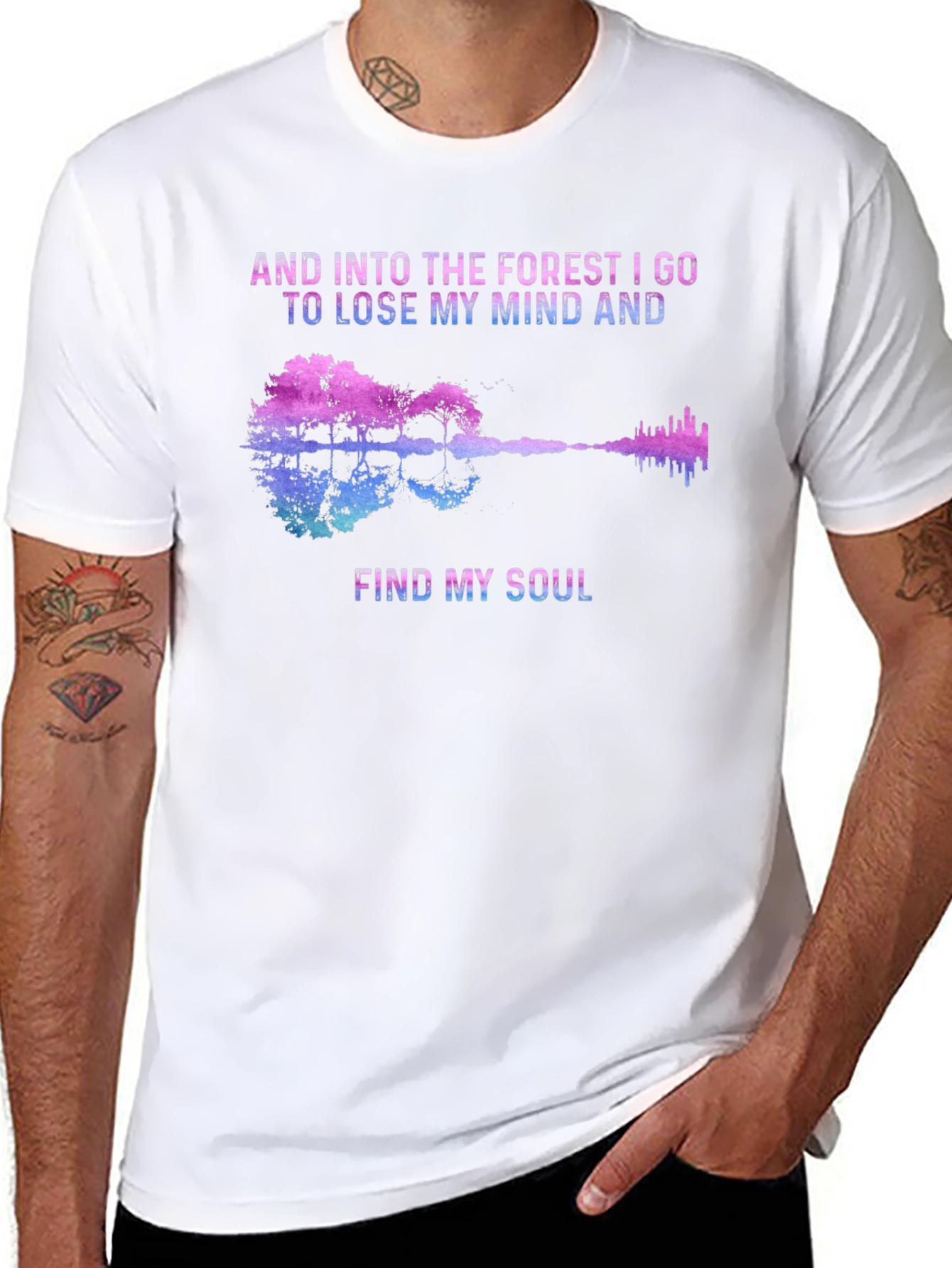 Forest Soul Guitar Graphic T-Shirt