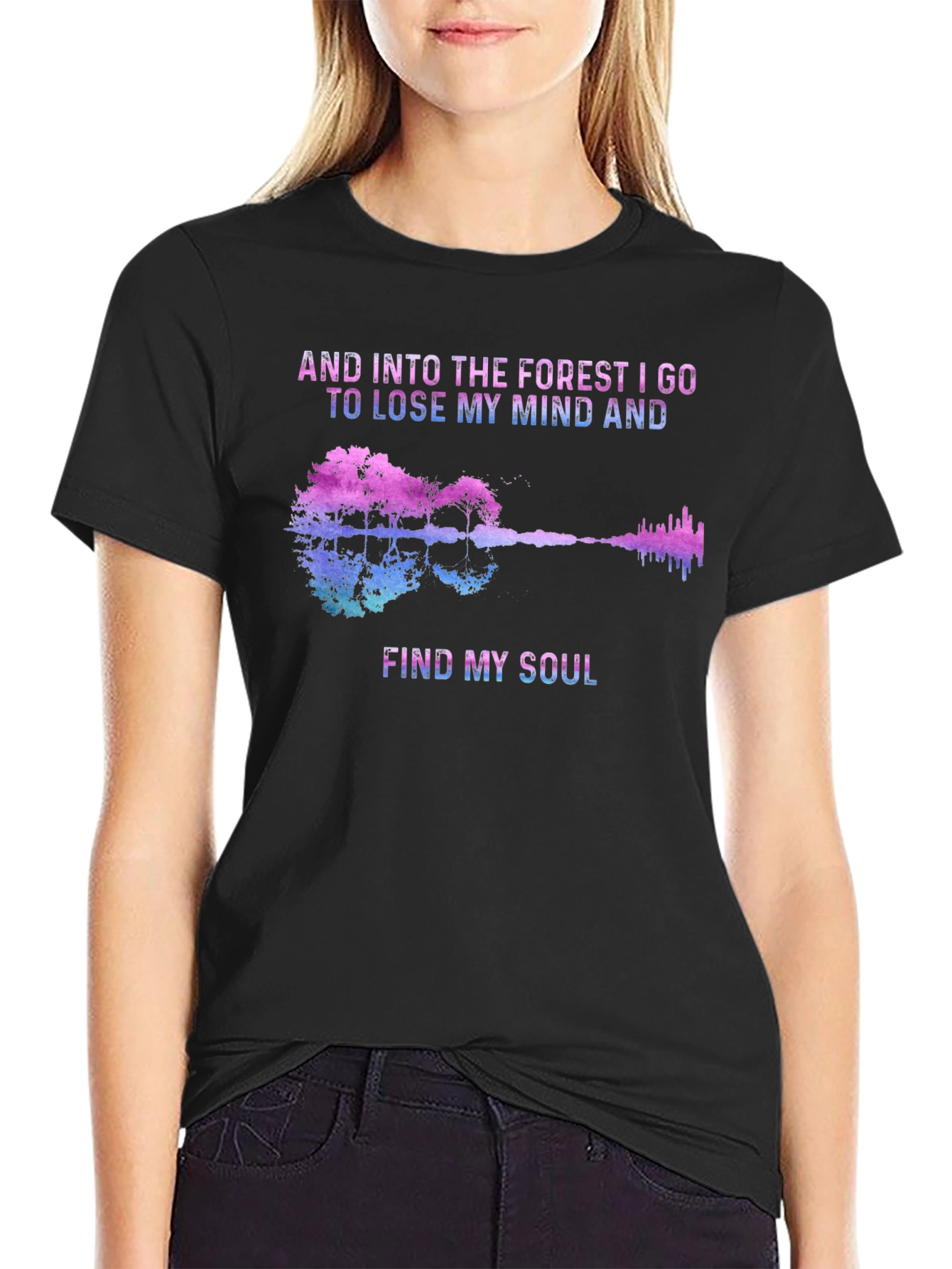 Forest Soul Guitar Graphic T-Shirt