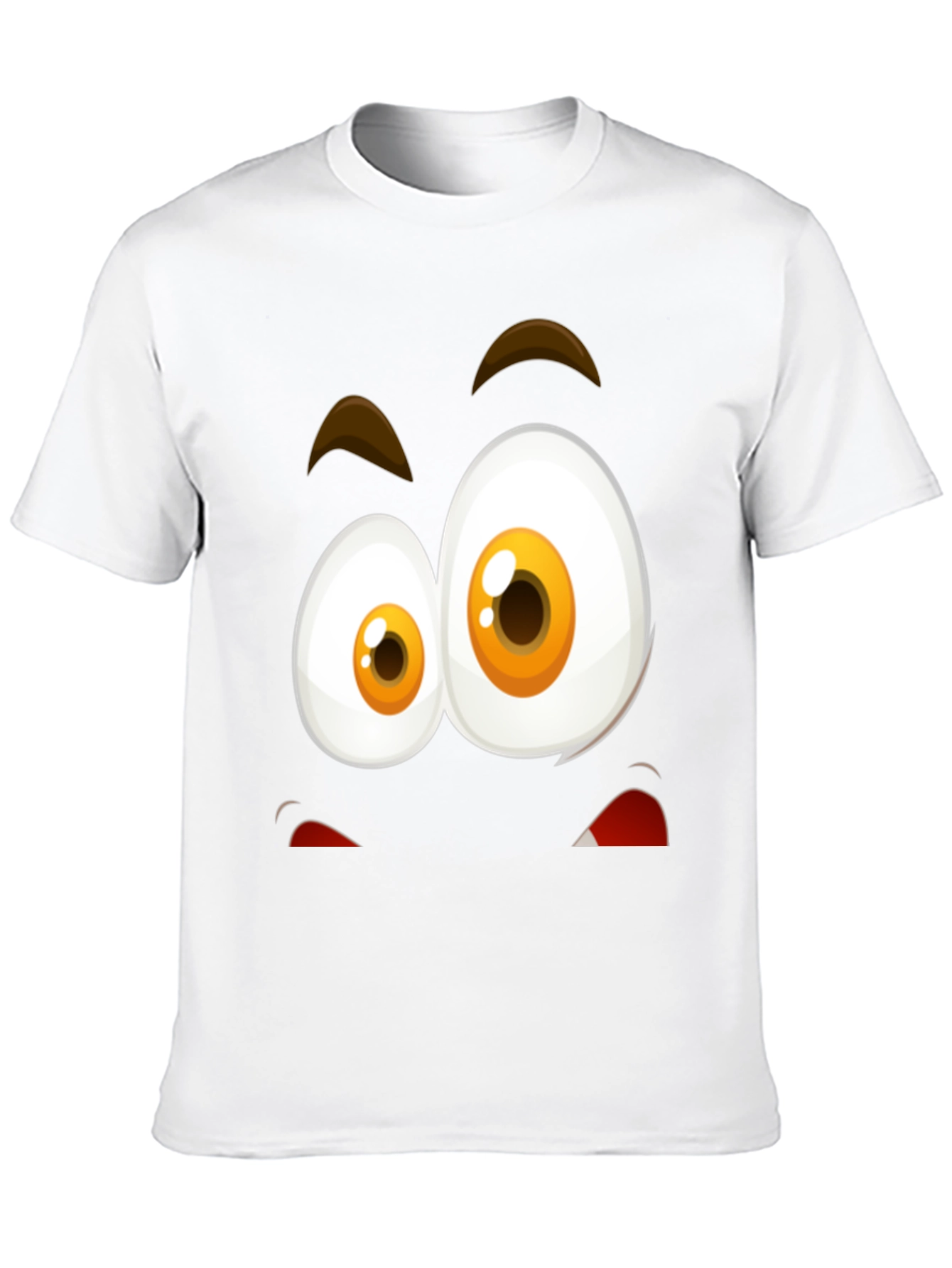 Funny Face Graphic T-Shirt - Black Cotton Blend