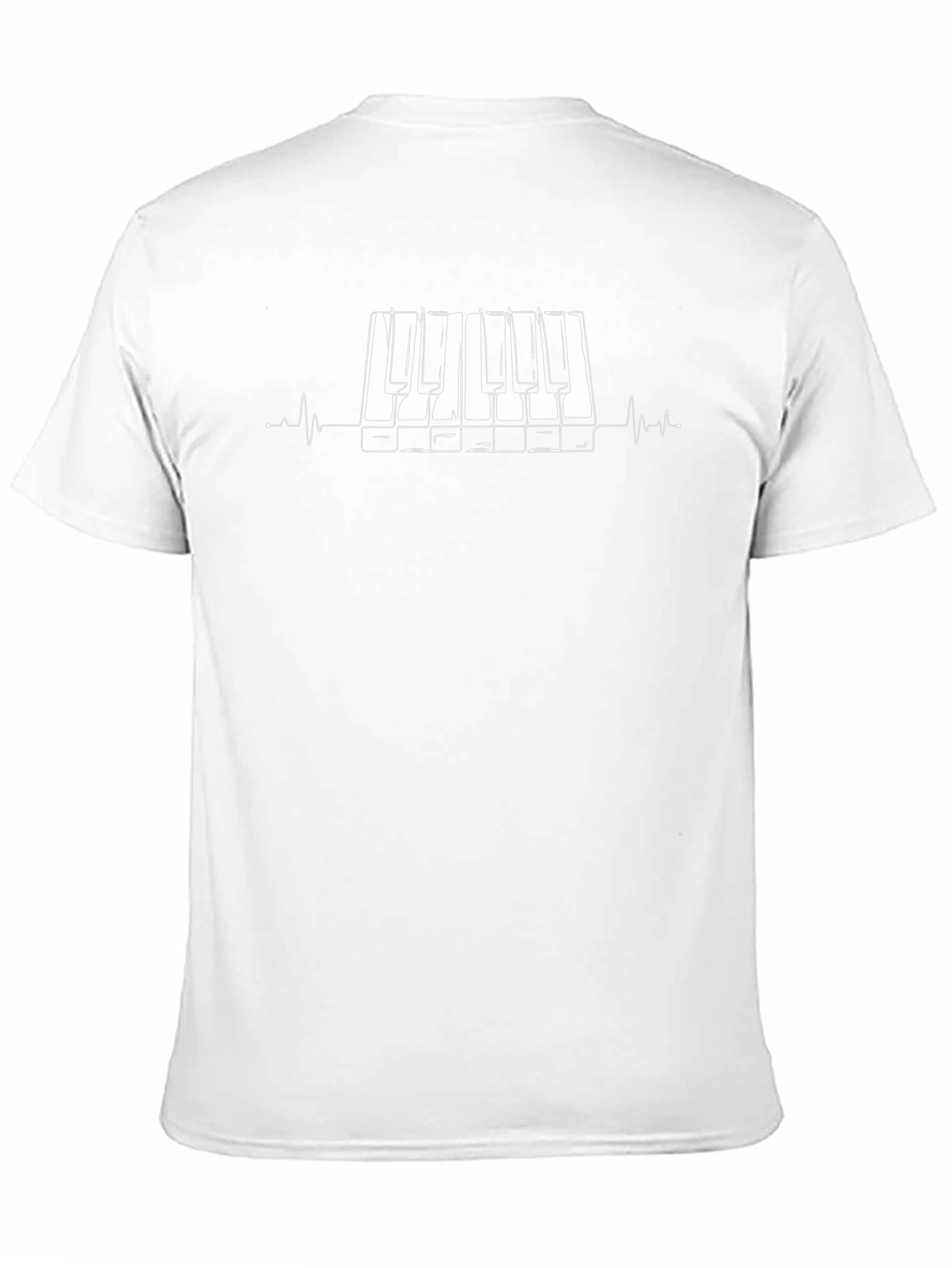 Piano Keys Heartbeat T-Shirt