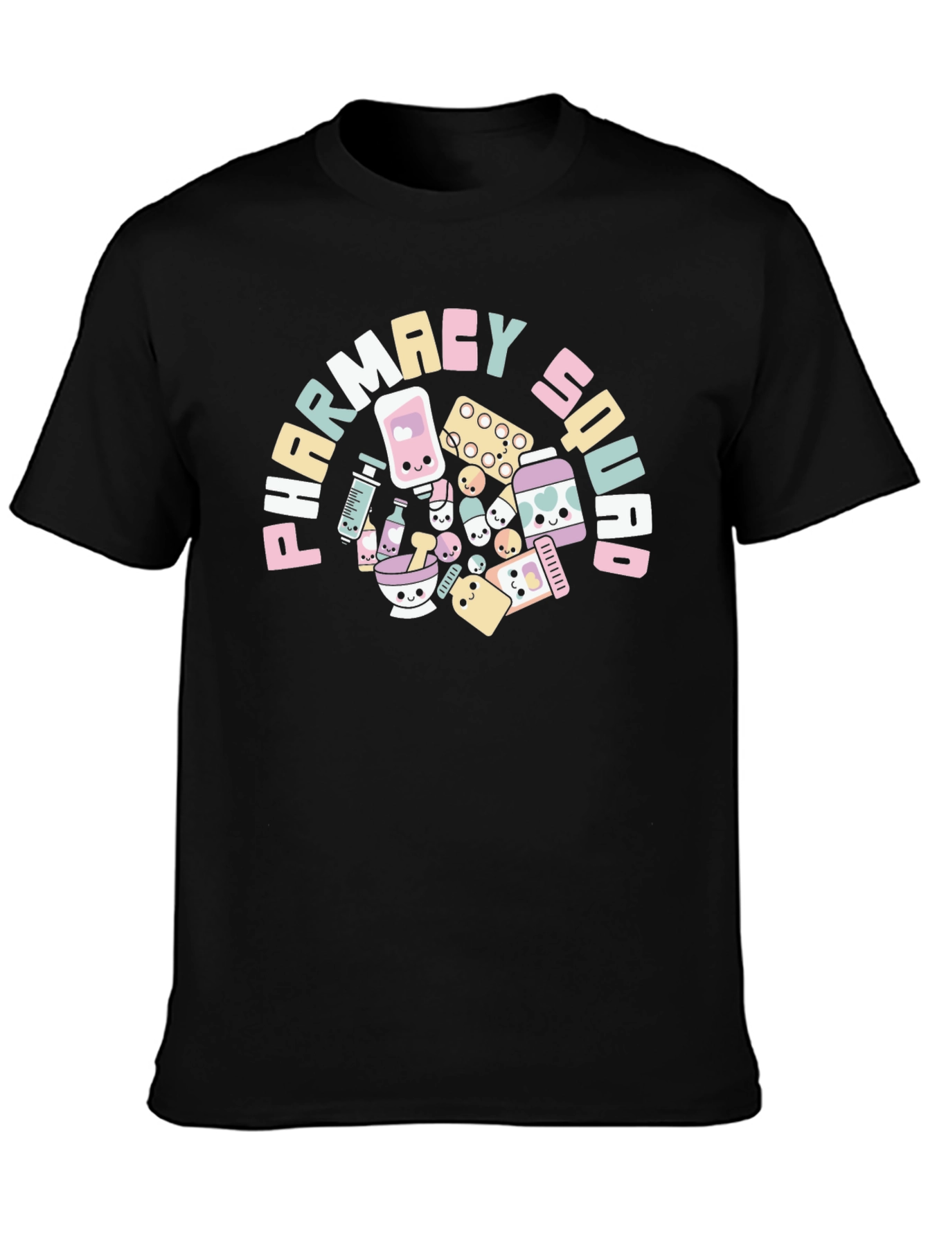 Pharmacy Squad T-Shirt - Cute Pill Design