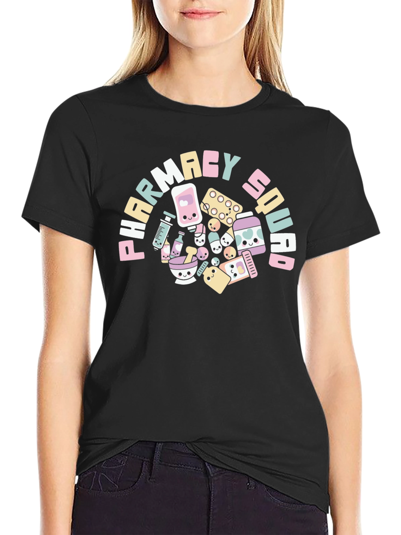 Pharmacy Squad T-Shirt - Cute Pill Design