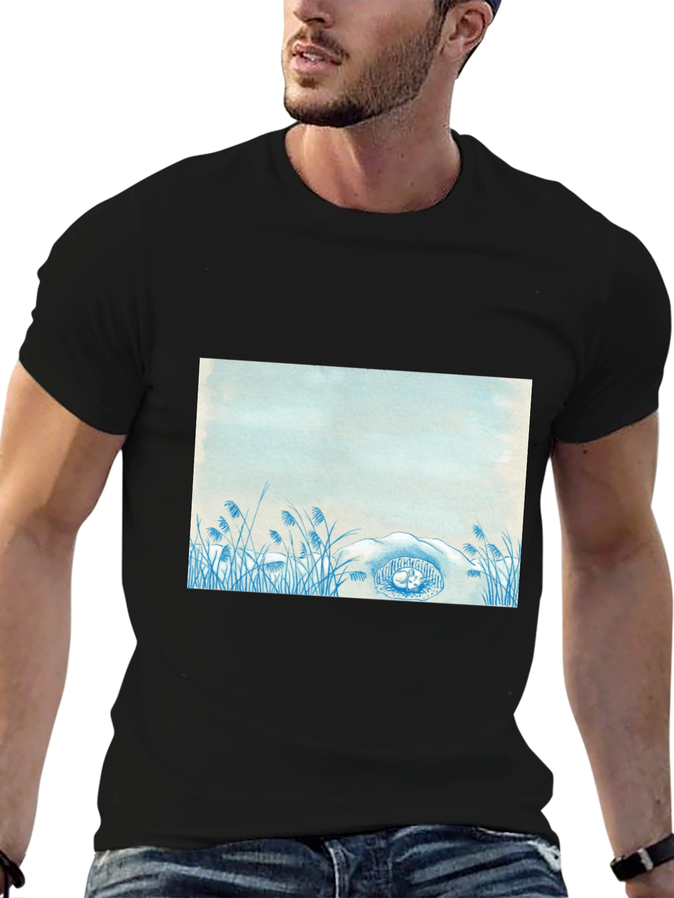 Nature Scene Graphic Tee - Soft Cotton Comfort