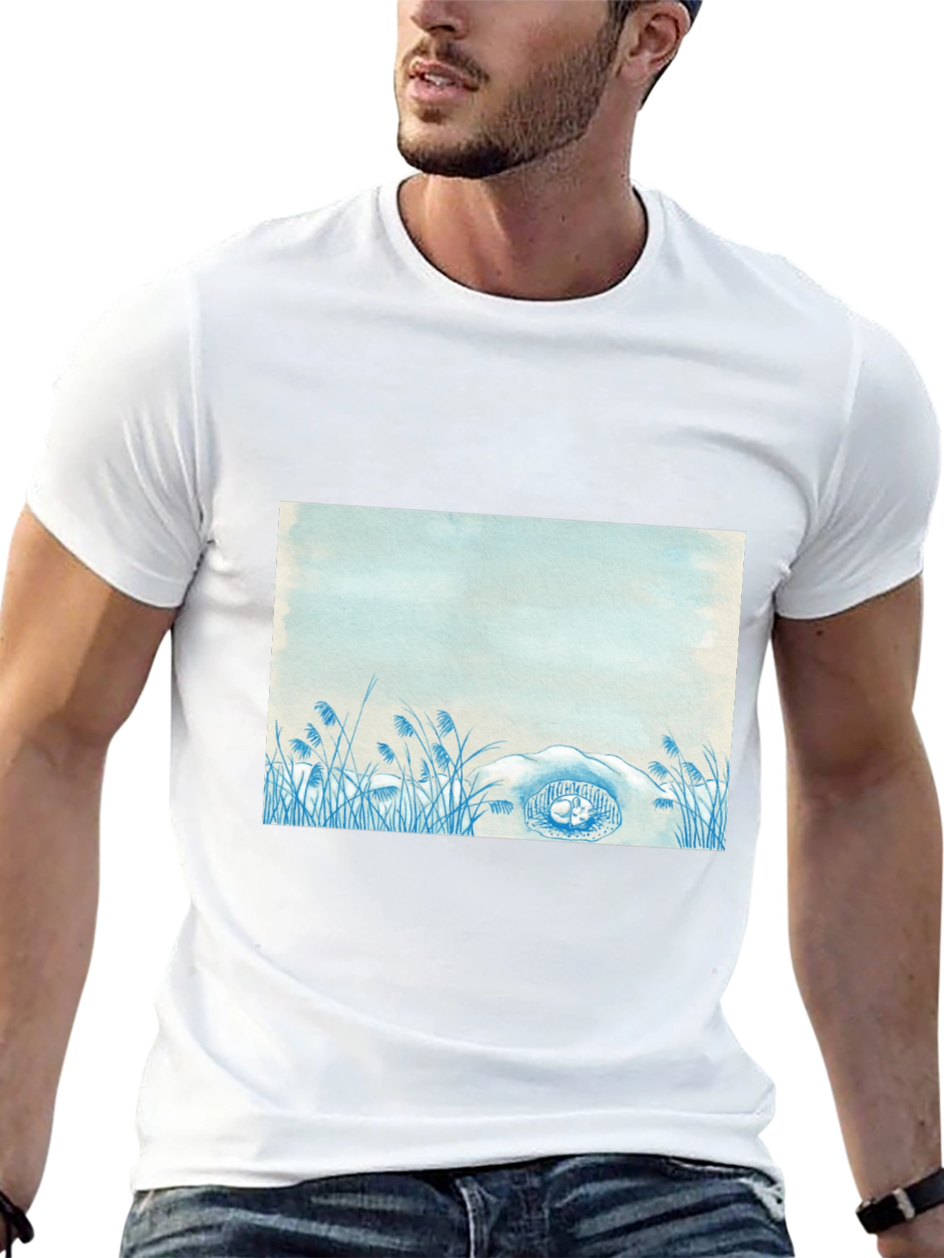 Nature Scene Graphic Tee - Soft Cotton Comfort