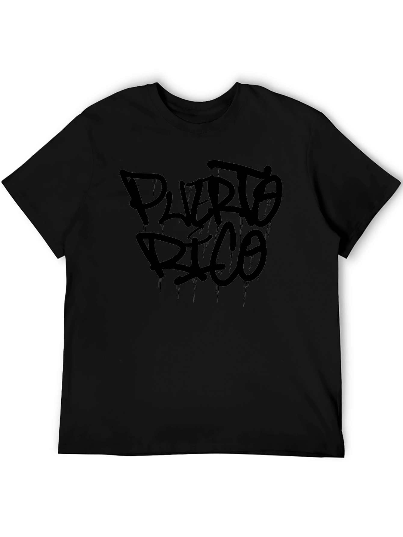 Puerto Rico T-Shirt - Black Graphic Tee