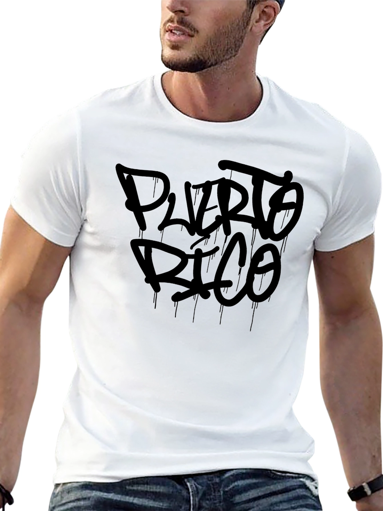 Puerto Rico T-Shirt - Black Graphic Tee