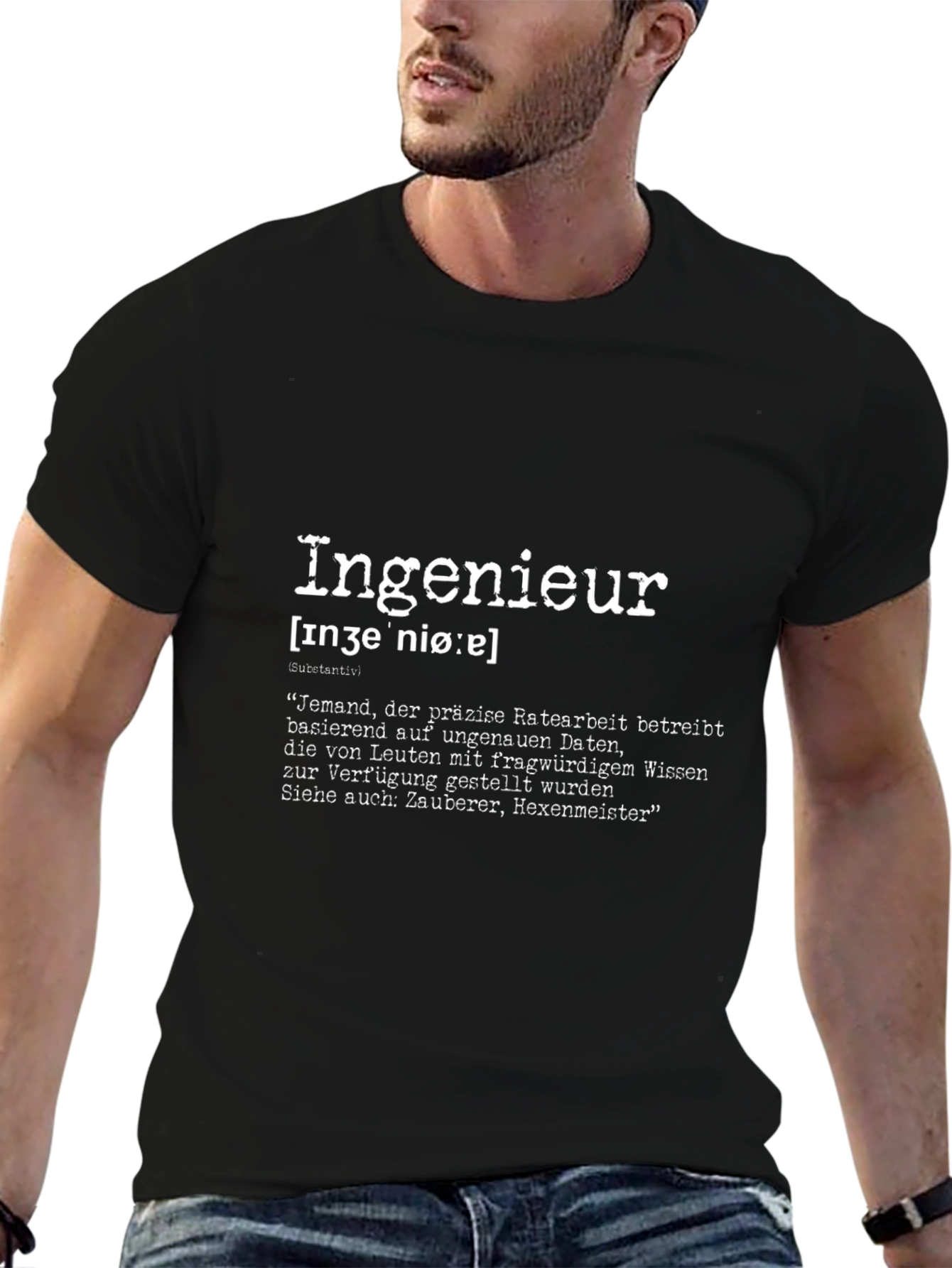 Engineer Definition Graphic Tee - Black T-Shirt