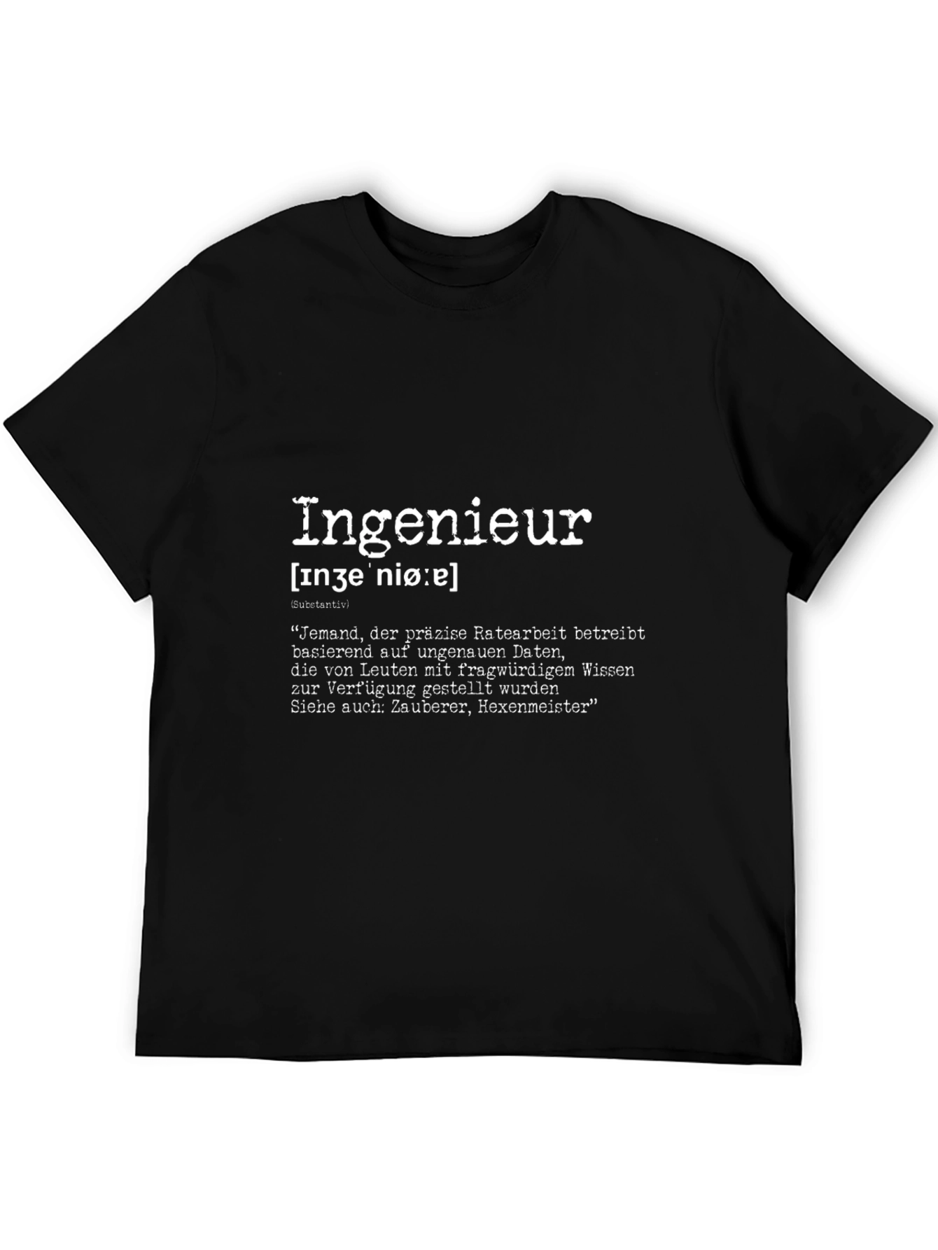 Engineer Definition Graphic Tee - Black T-Shirt