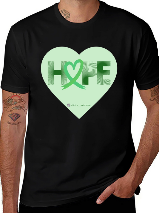 Hope Heart Graphic Tee - Inspiring Awareness Shirt