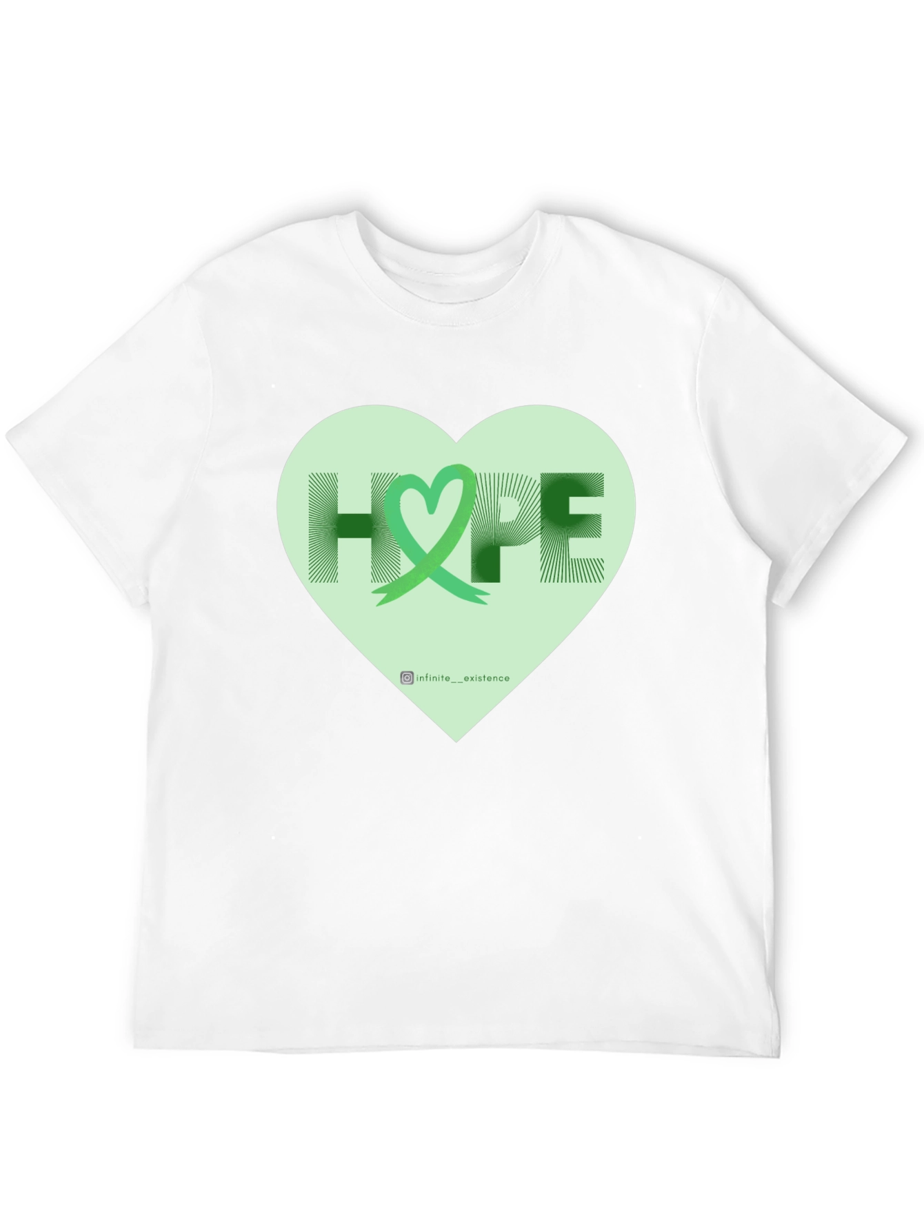 Hope Heart Graphic Tee - Inspiring Awareness Shirt