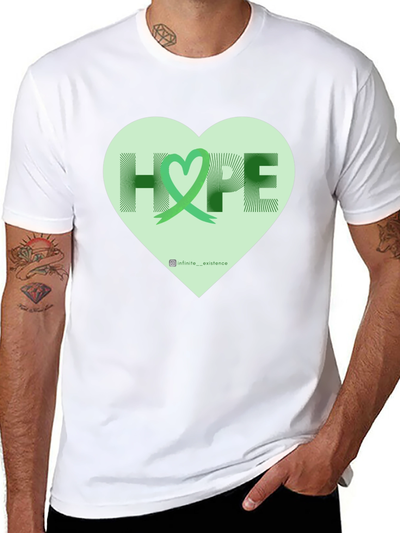 Hope Heart Graphic Tee - Inspiring Awareness Shirt