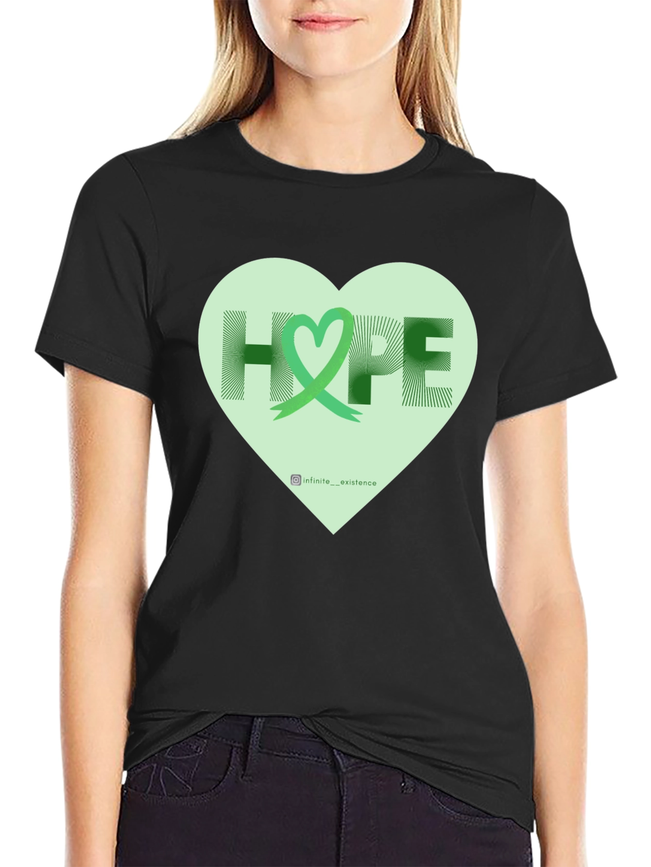 Hope Heart Graphic Tee - Inspiring Awareness Shirt