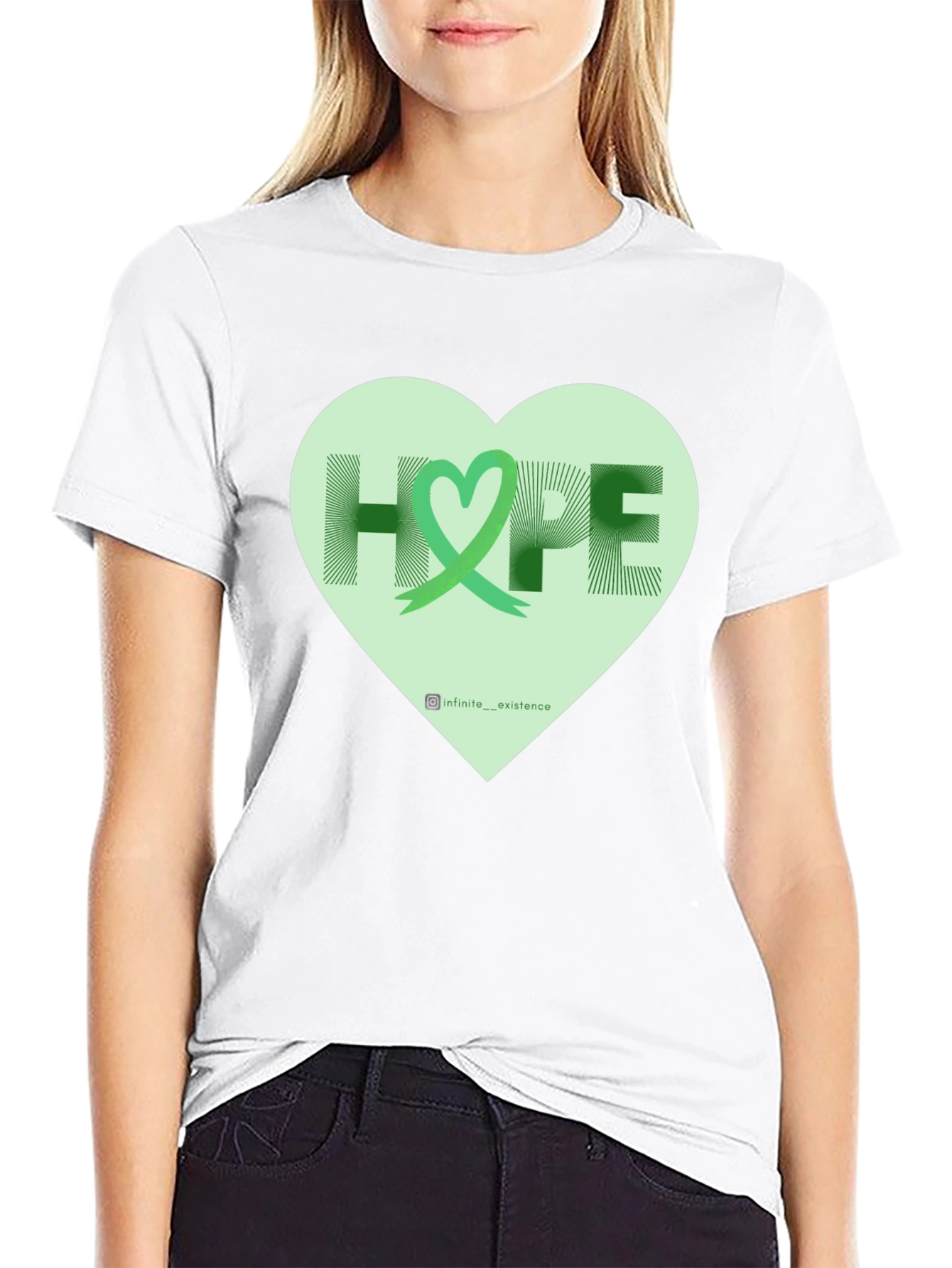 Hope Heart Graphic Tee - Inspiring Awareness Shirt