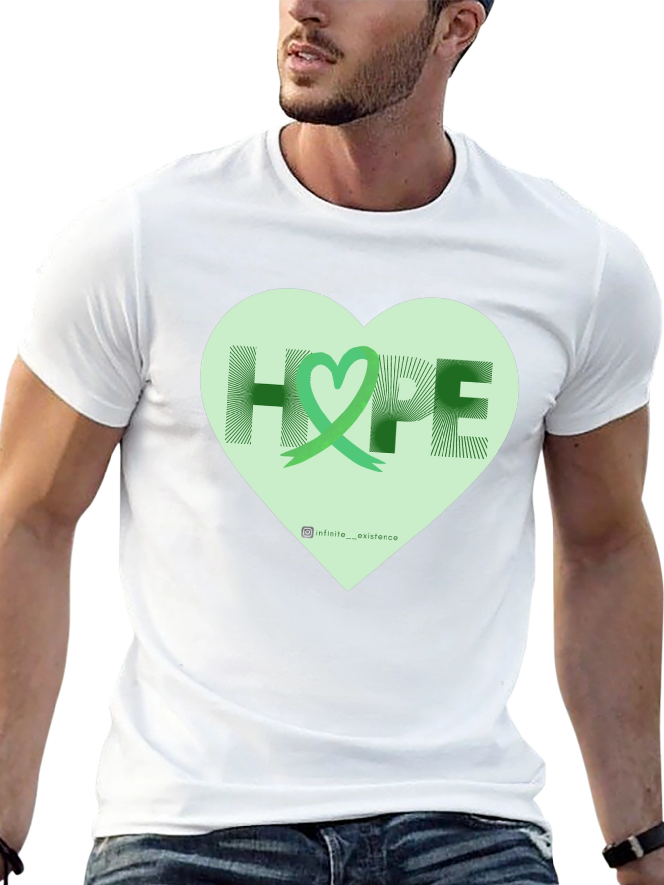 Hope Heart Graphic Tee - Inspiring Awareness Shirt