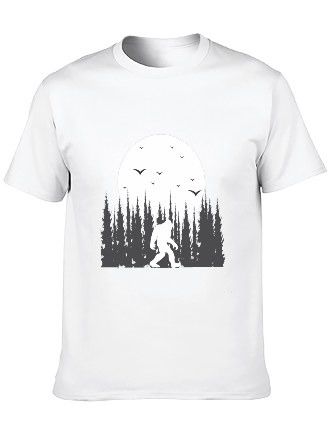Bigfoot Moon T-Shirt - Cryptid Design