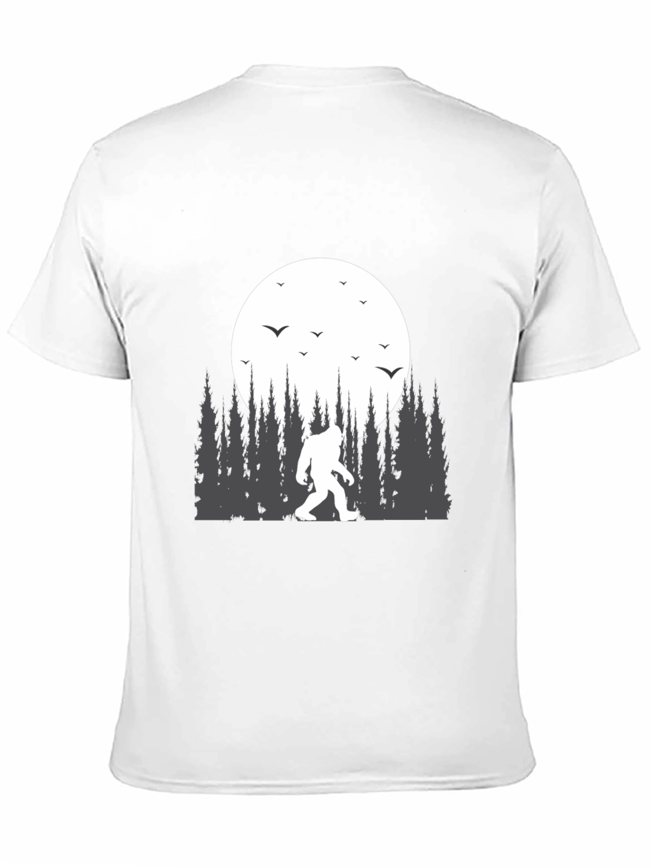 Bigfoot Moon T-Shirt - Cryptid Design