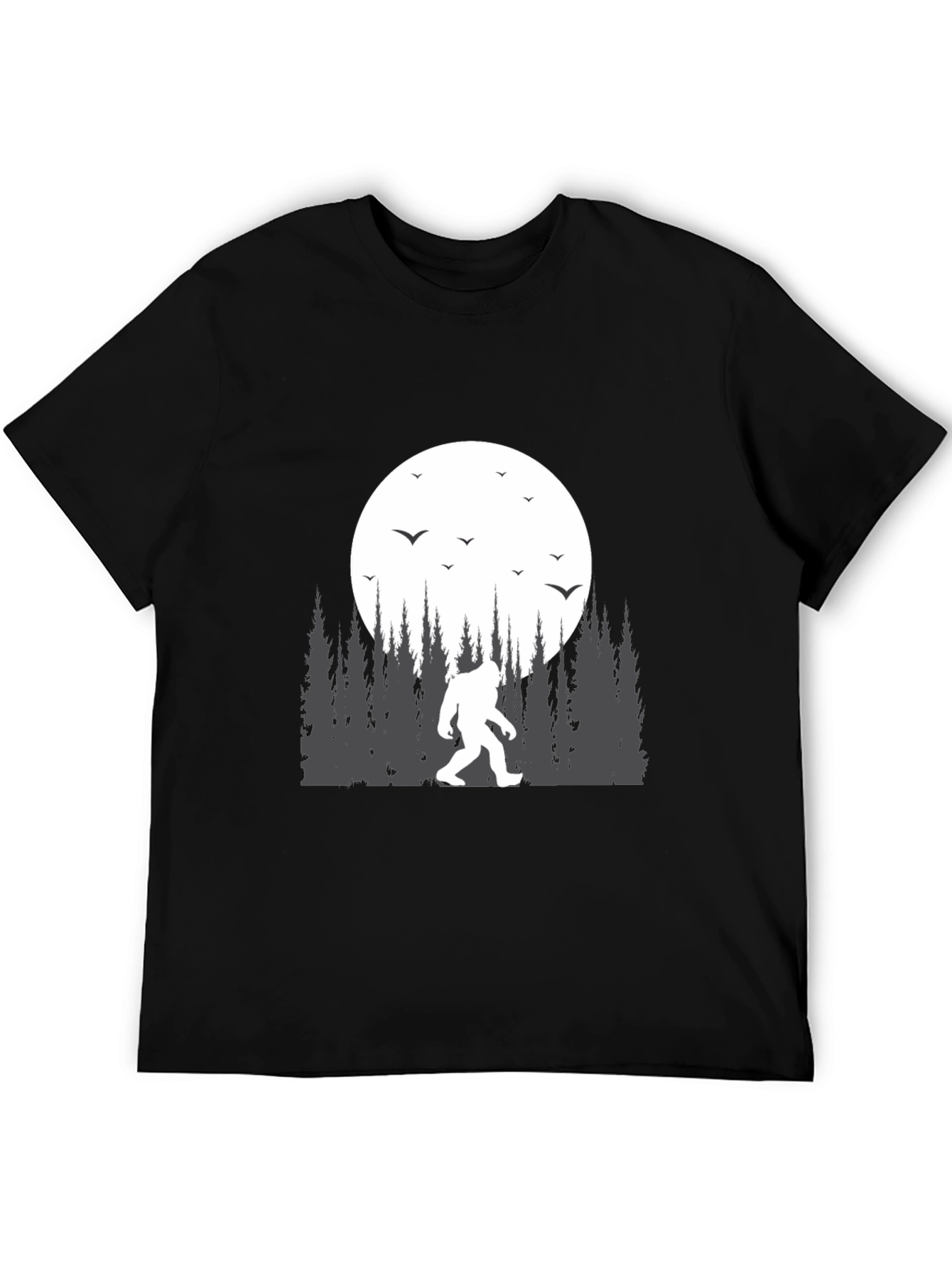 Bigfoot Moon T-Shirt - Cryptid Design