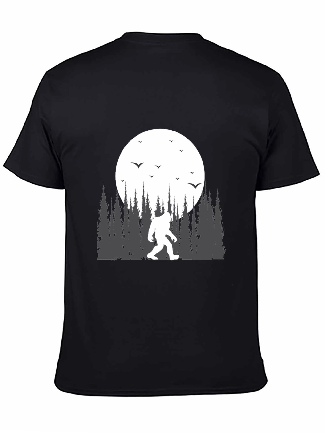 Bigfoot Moon T-Shirt - Cryptid Design
