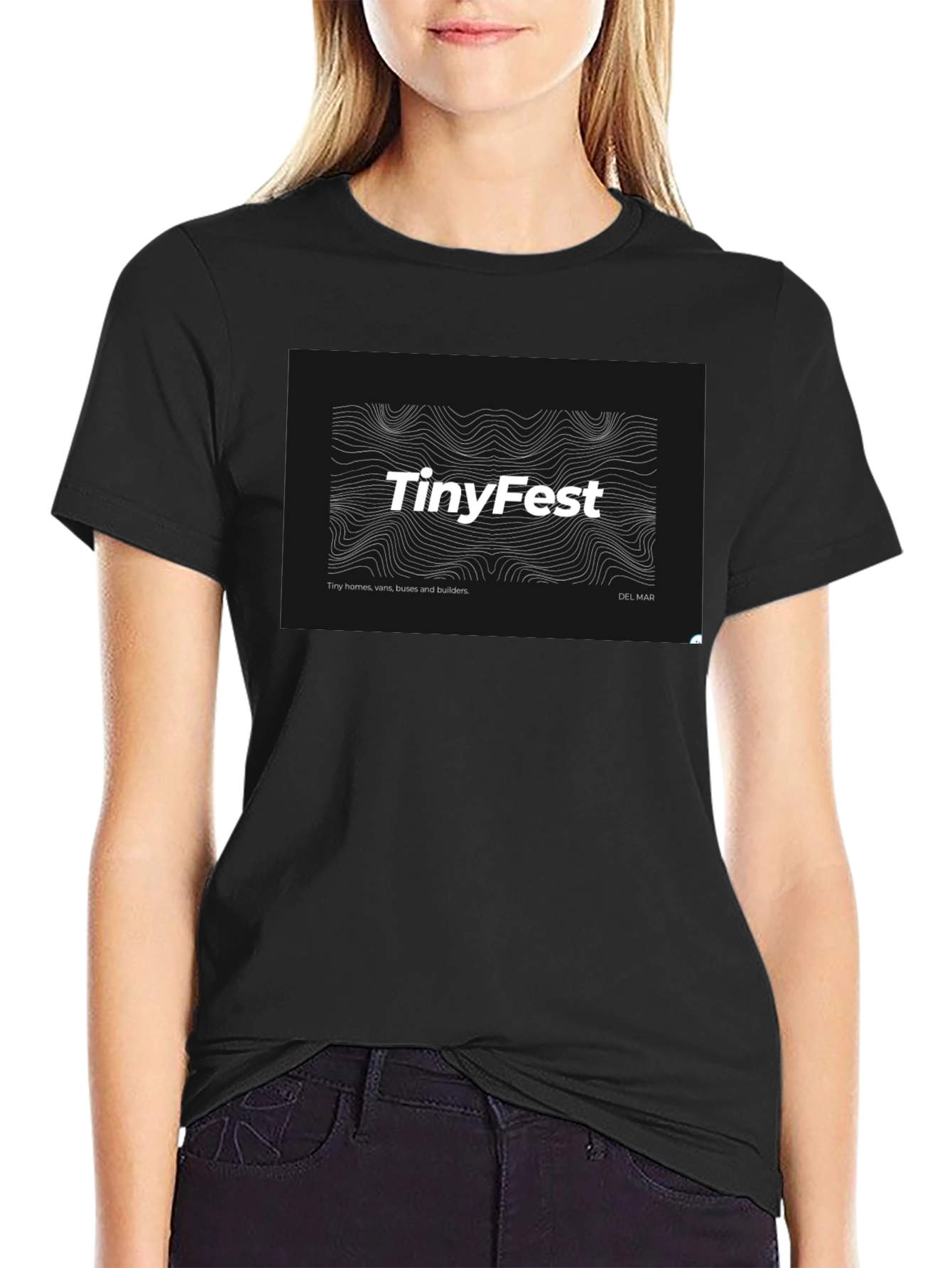 TinyFest Black T-Shirt - Tiny Homes Vans & Builders