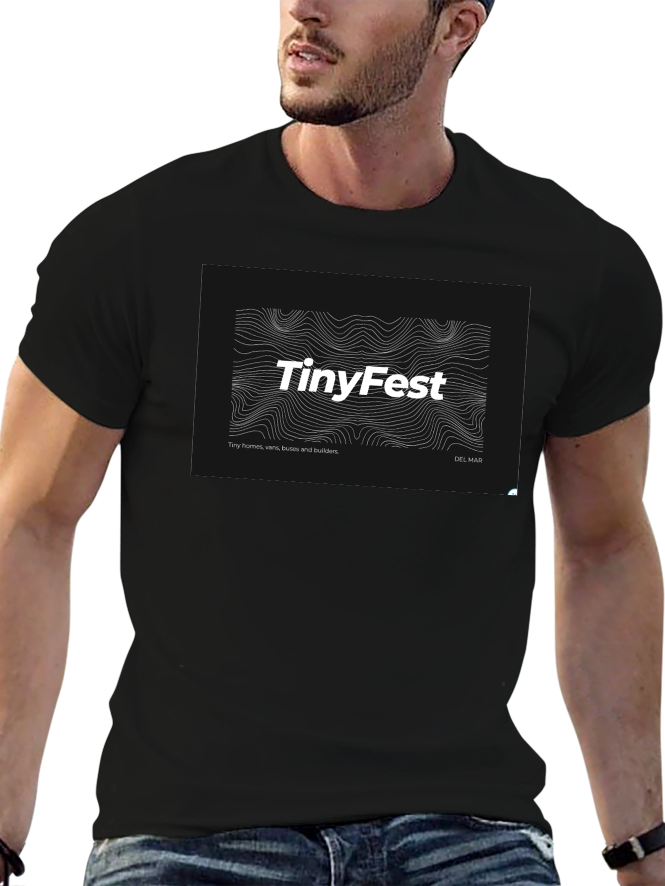 TinyFest Black T-Shirt - Tiny Homes Vans & Builders