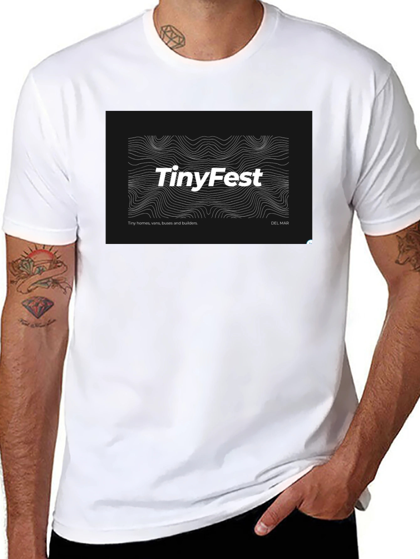 TinyFest Black T-Shirt - Tiny Homes Vans & Builders