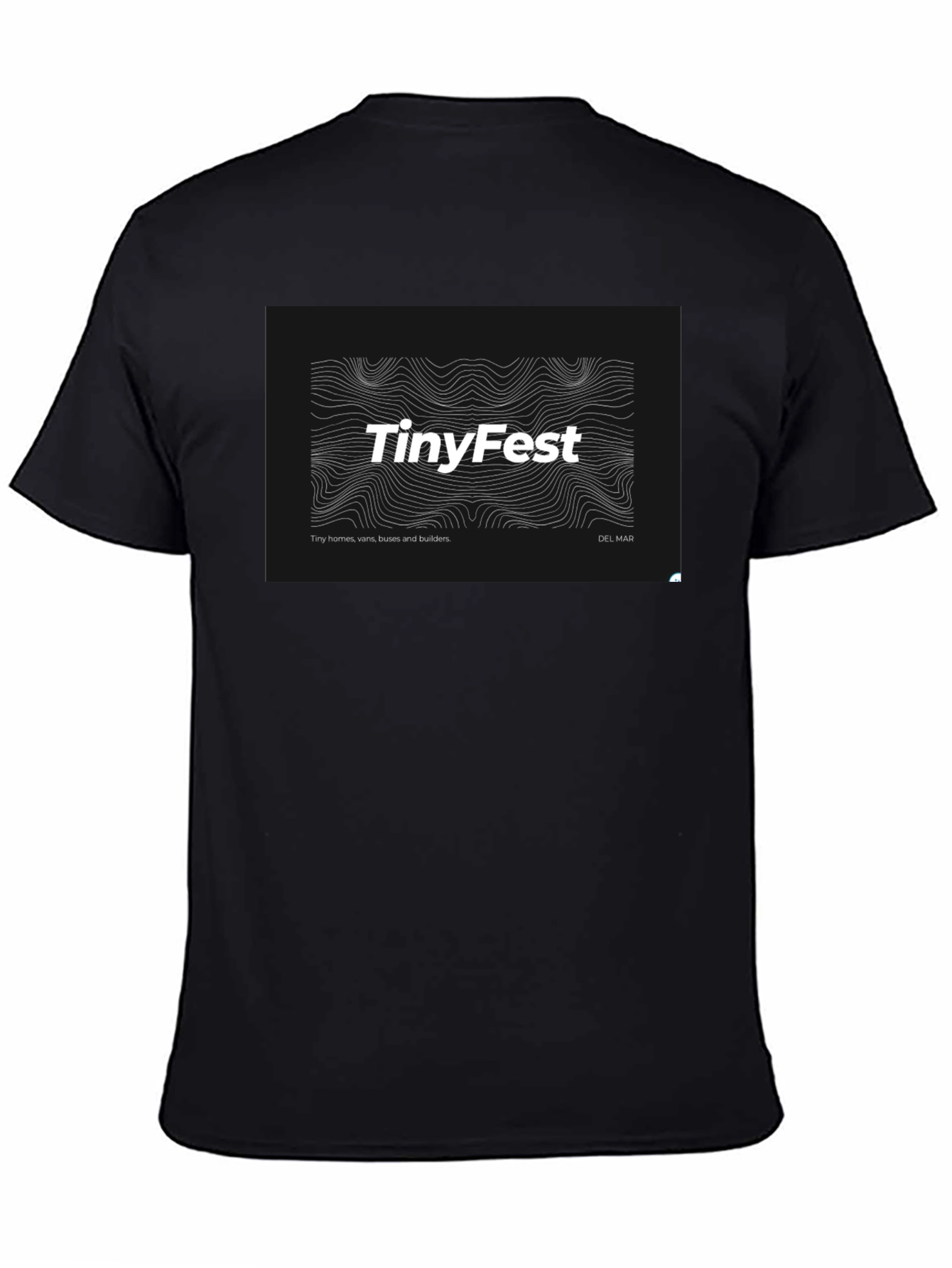 TinyFest Black T-Shirt - Tiny Homes Vans & Builders