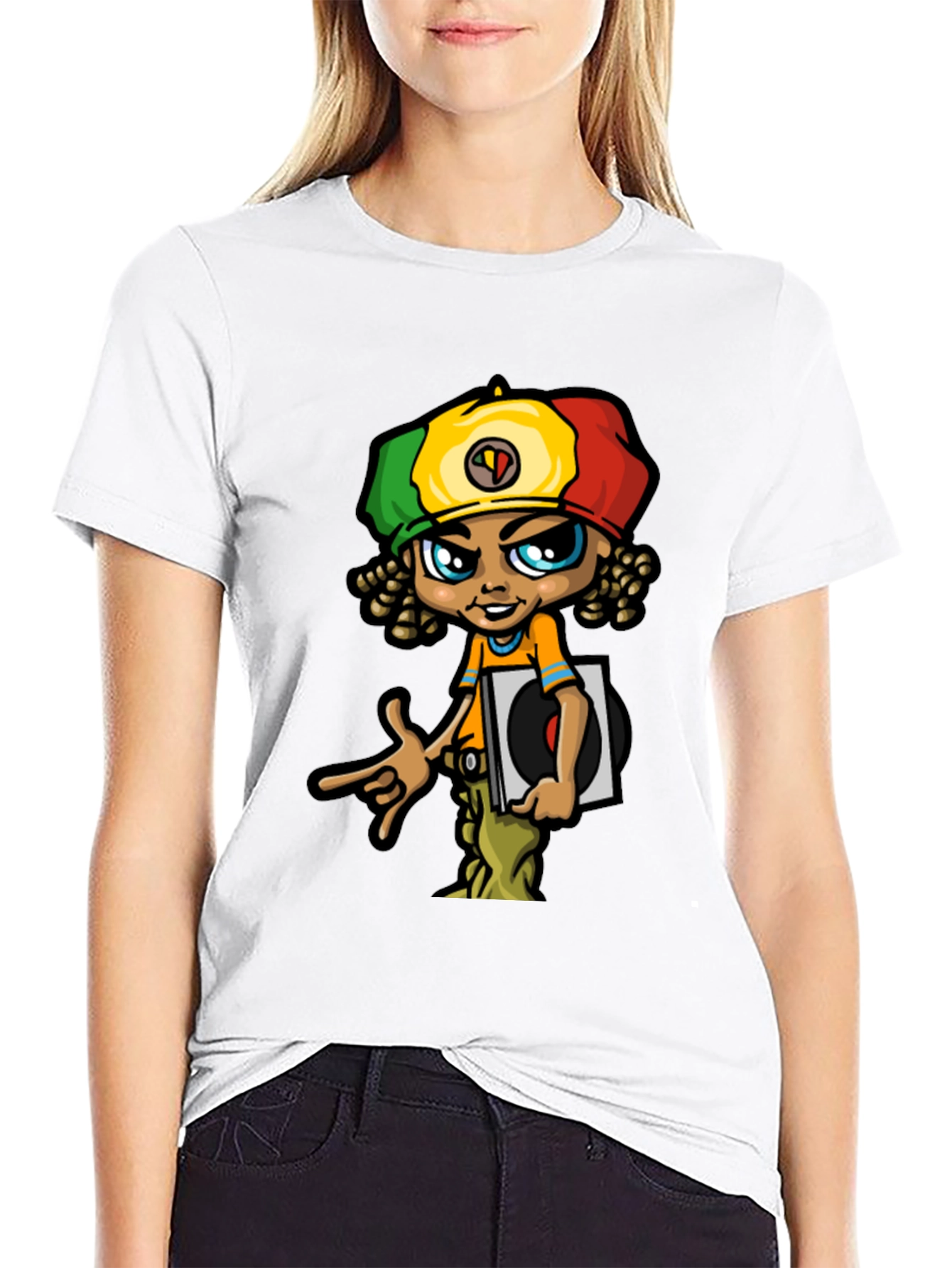 Rasta Vinyl Graphic T-Shirt - Unique Design