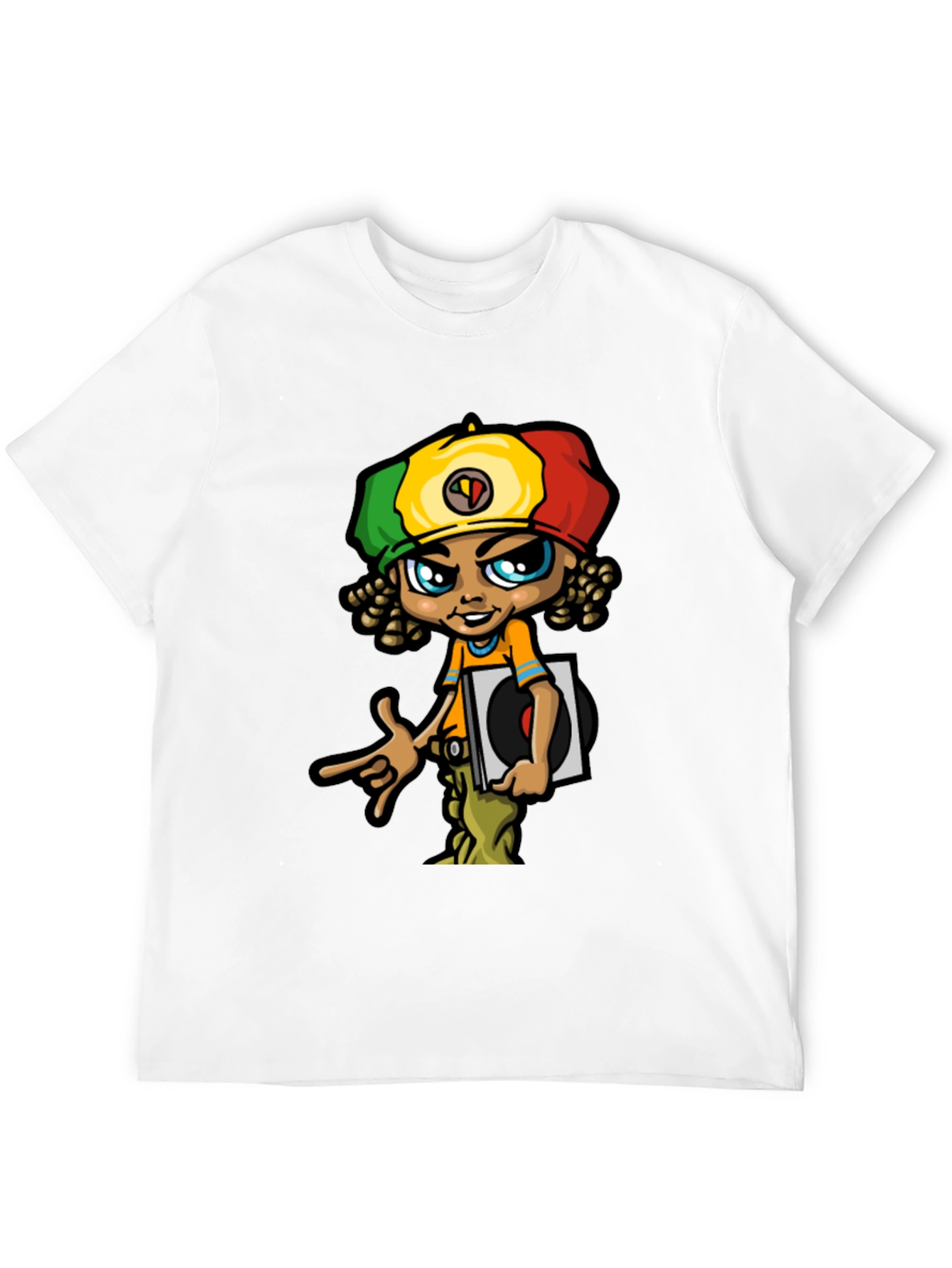 Rasta Vinyl Graphic T-Shirt - Unique Design
