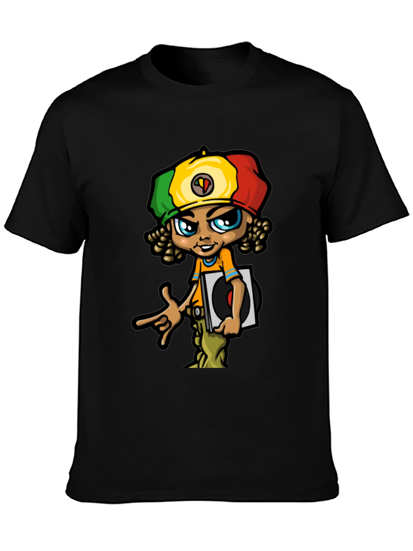 Rasta Vinyl Graphic T-Shirt - Unique Design