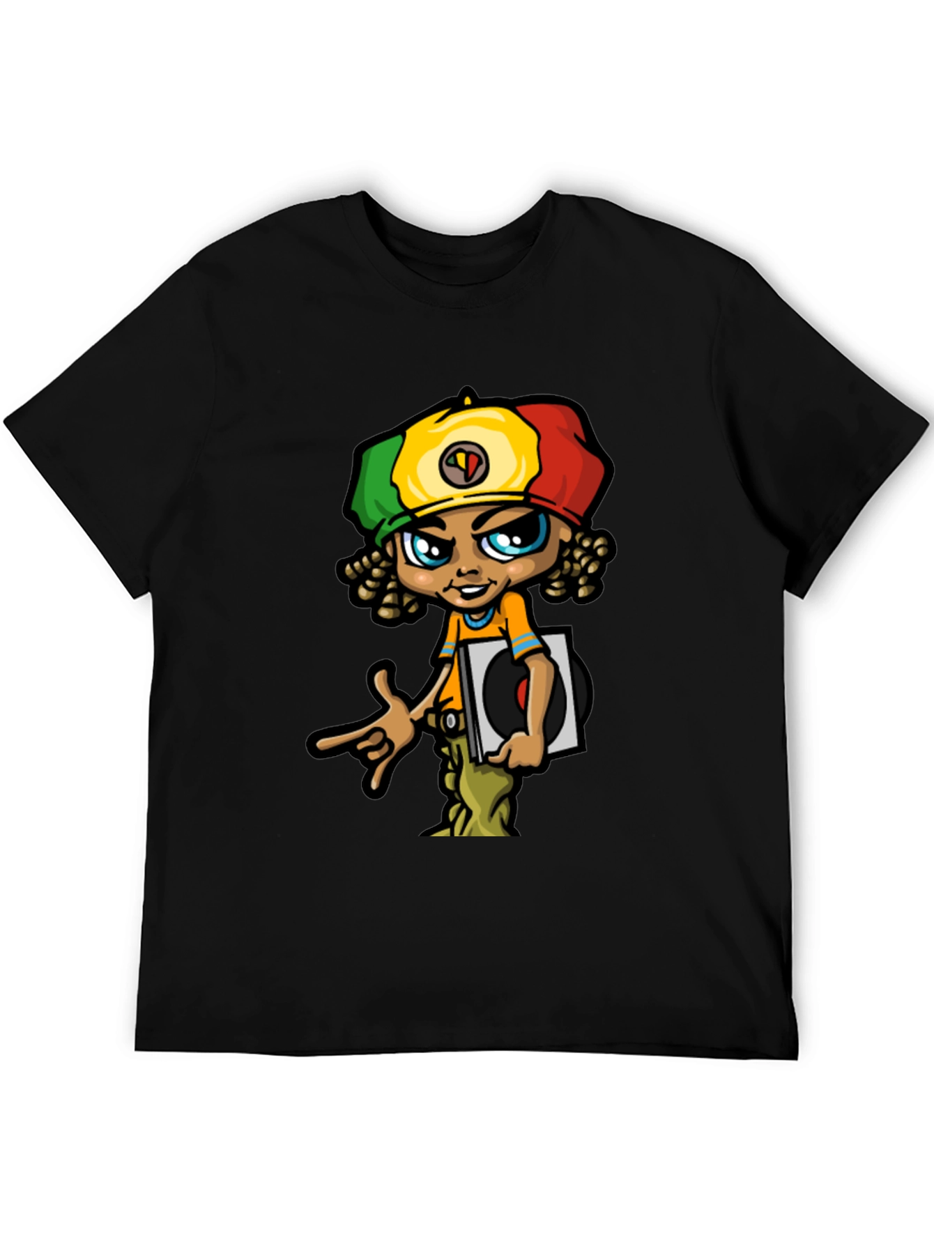 Rasta Vinyl Graphic T-Shirt - Unique Design