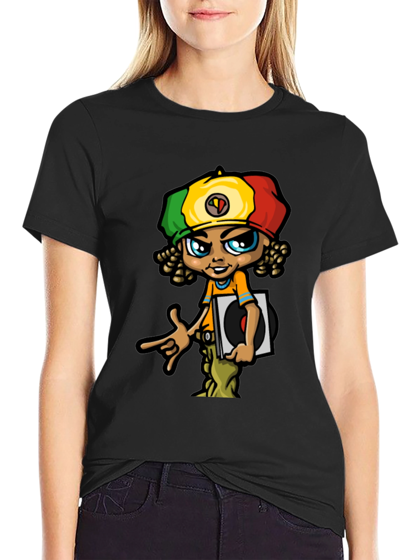 Rasta Vinyl Graphic T-Shirt - Unique Design