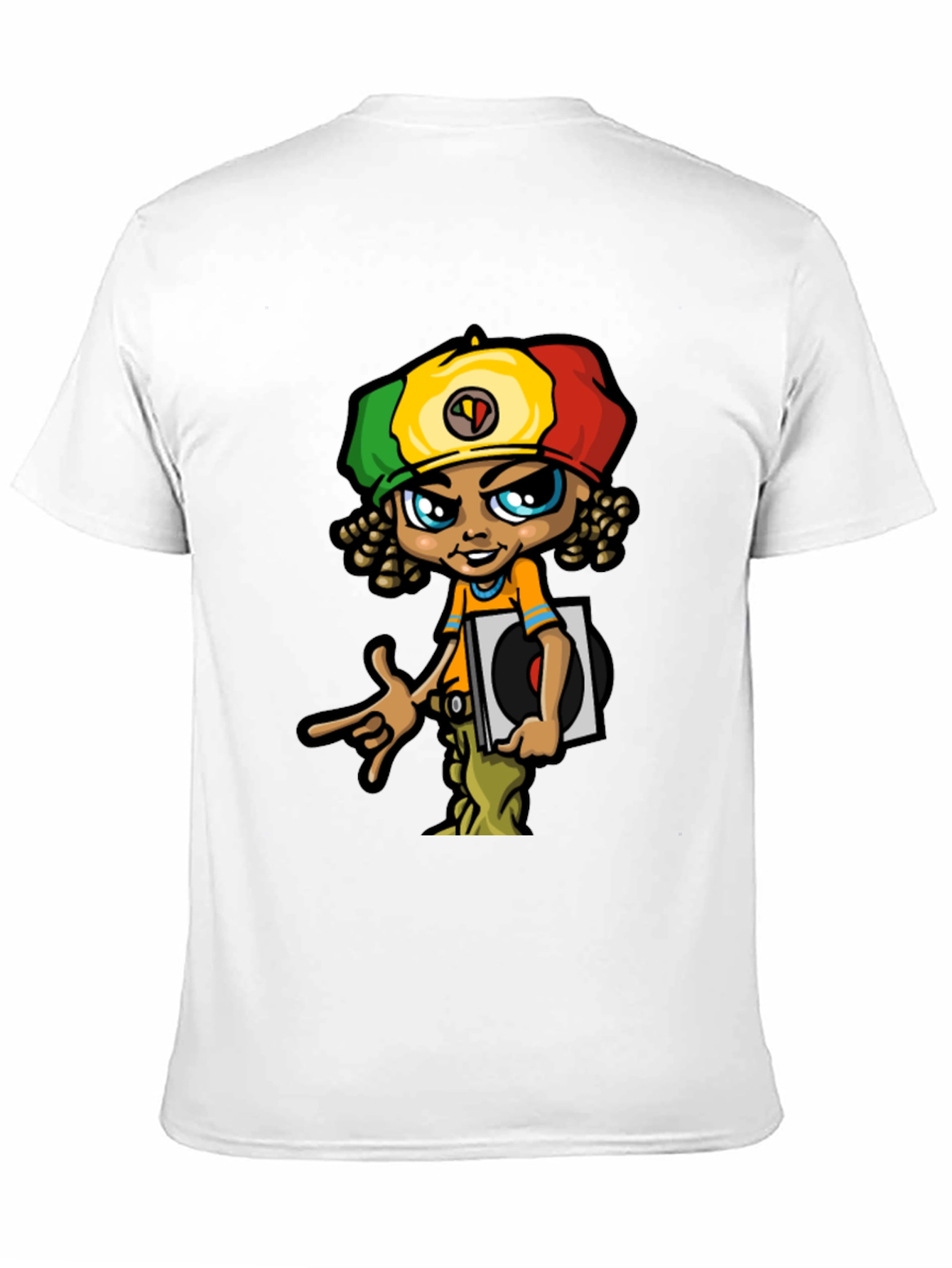 Rasta Vinyl Graphic T-Shirt - Unique Design