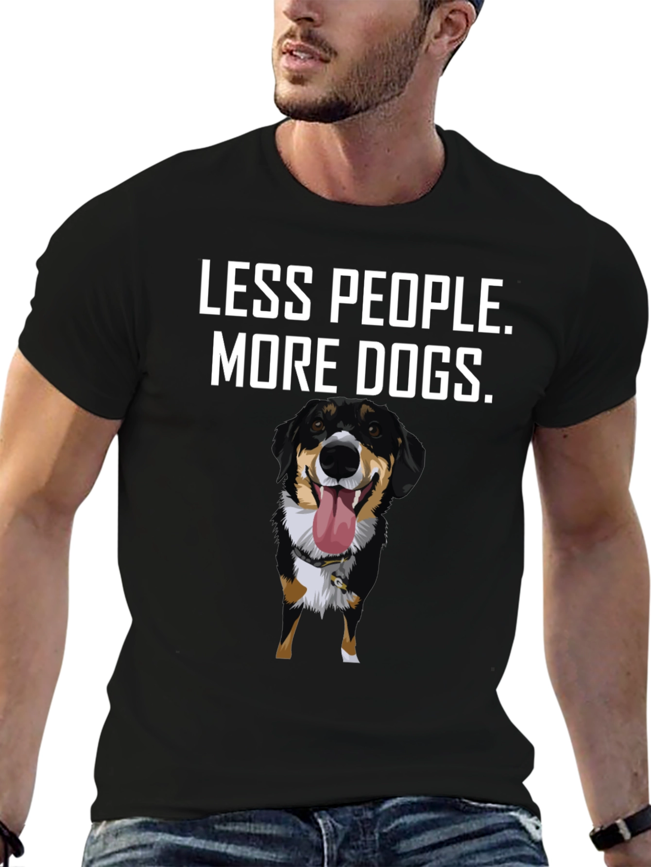 Less People More Dogs T-Shirt