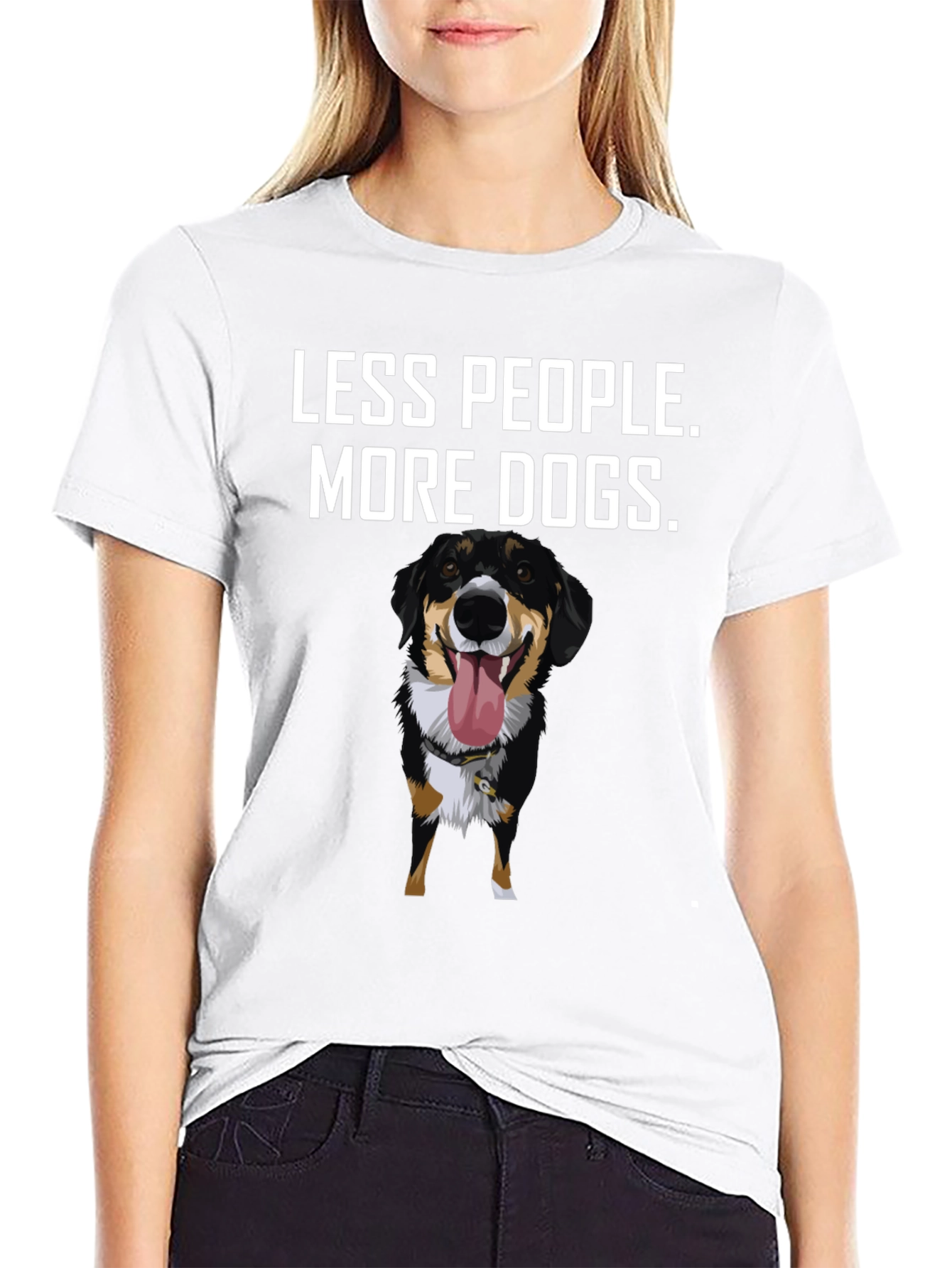 Less People More Dogs T-Shirt