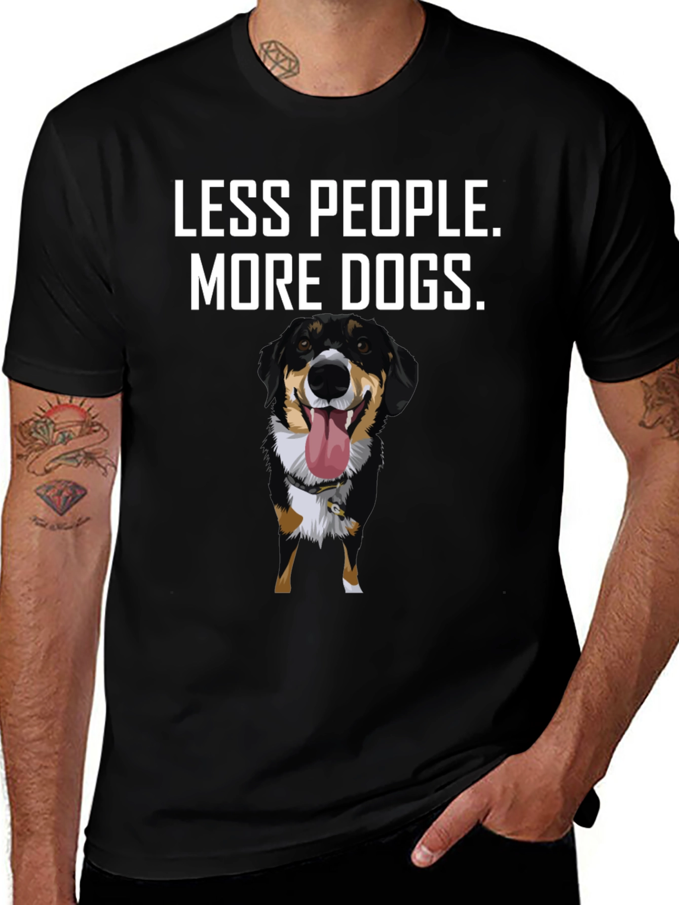 Less People More Dogs T-Shirt