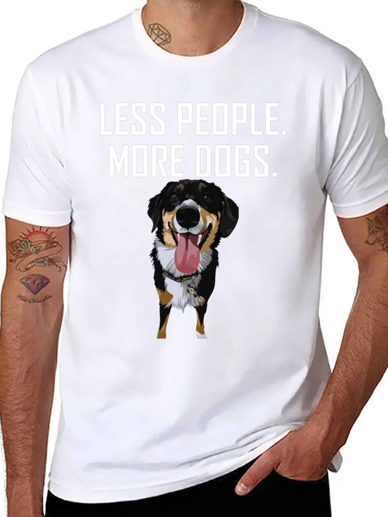 Less People More Dogs T-Shirt