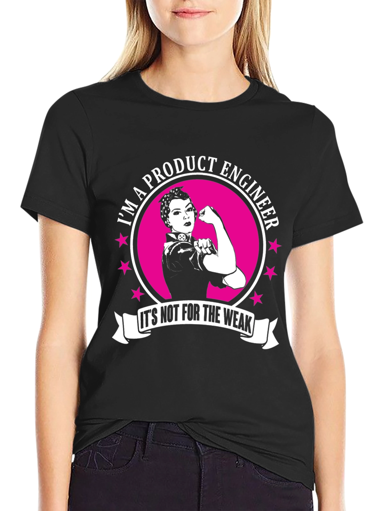 Product Engineer Womens T-Shirt - Strong Female Design
