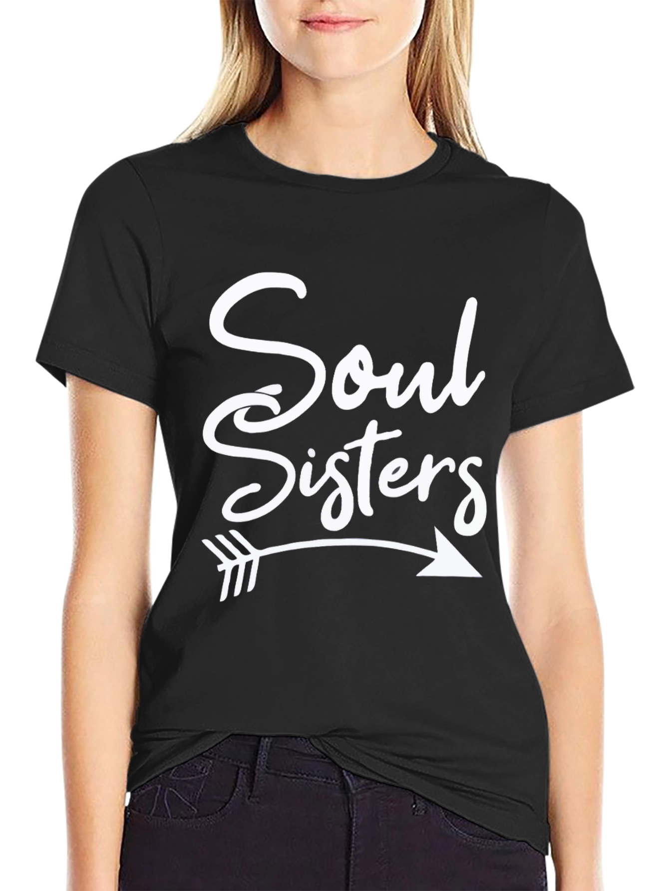 Soul Sisters Matching Arrow Graphic T-Shirt