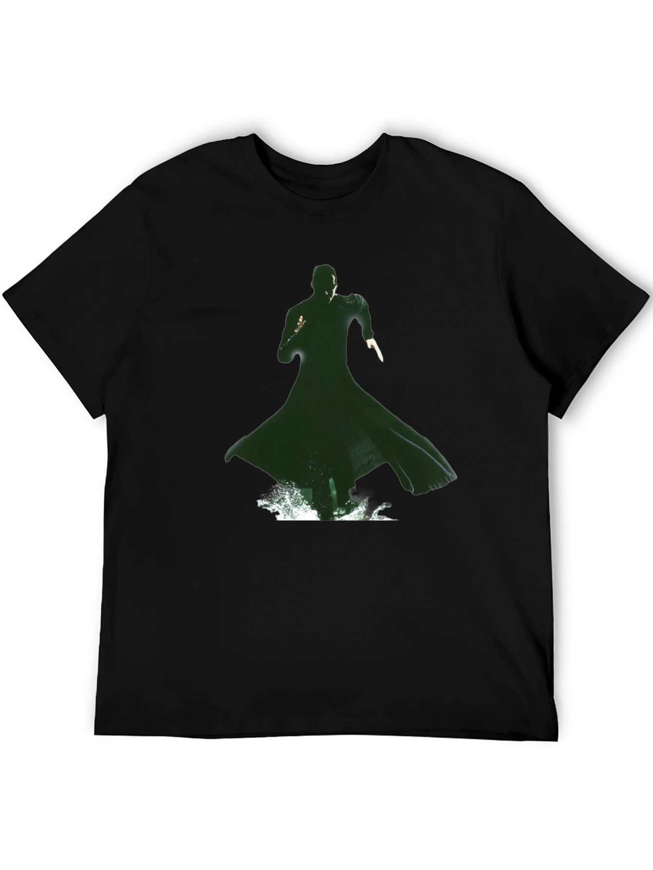 Matrix Green Silhouette Graphic Tee
