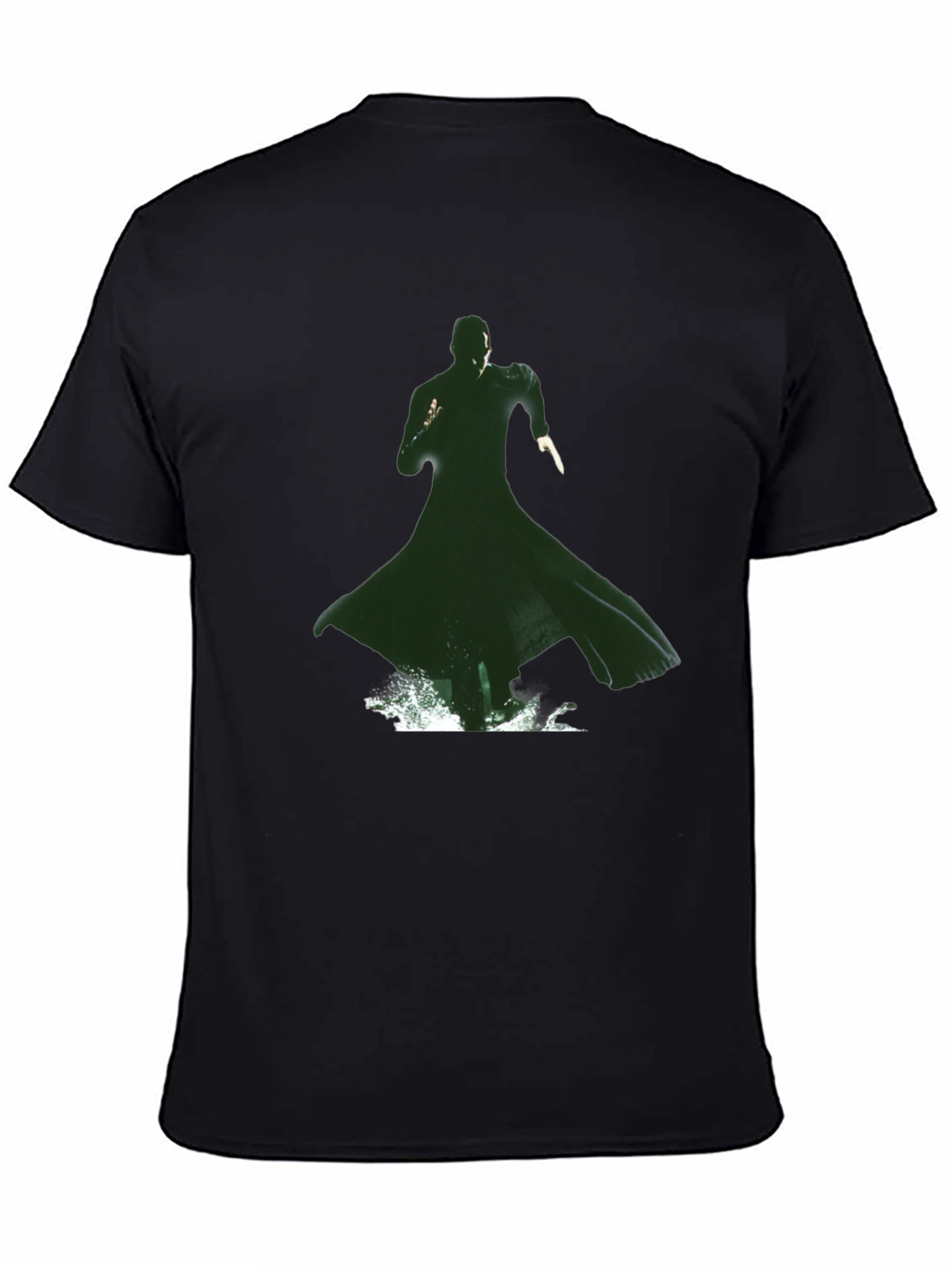Matrix Green Silhouette Graphic Tee
