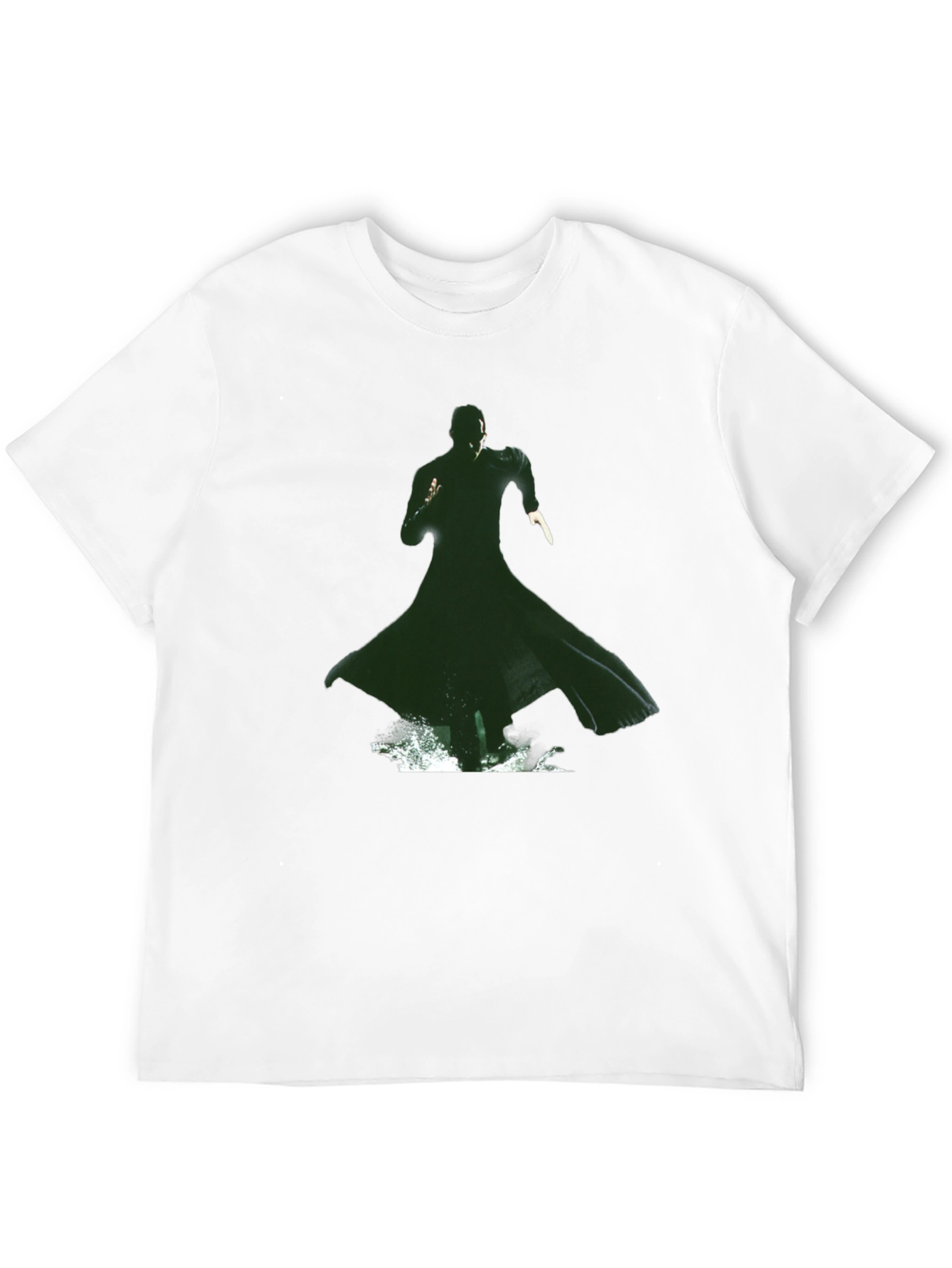 Matrix Green Silhouette Graphic Tee